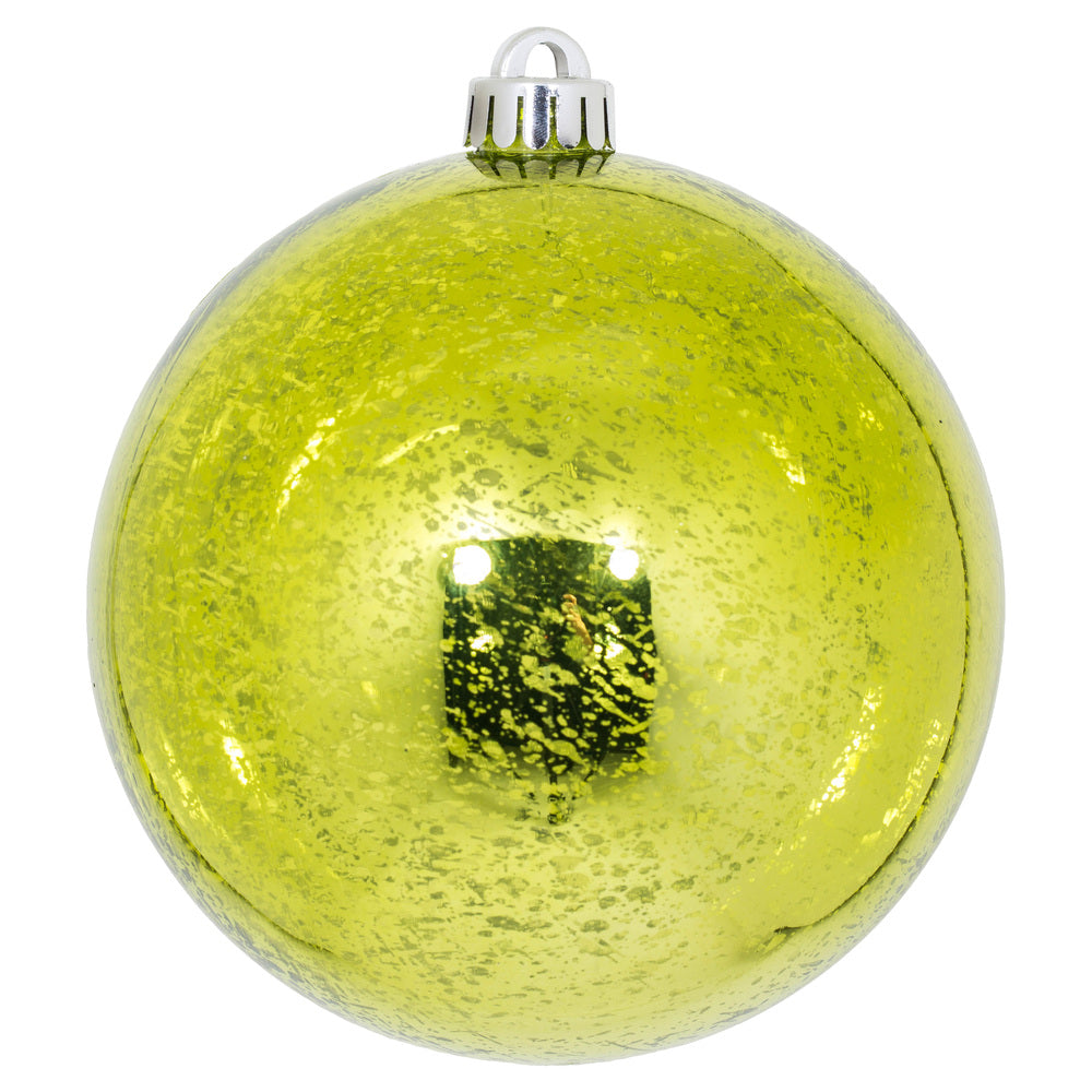 Vickerman 6” Lime Shiny Mercury Ball 4/Bag - M166573