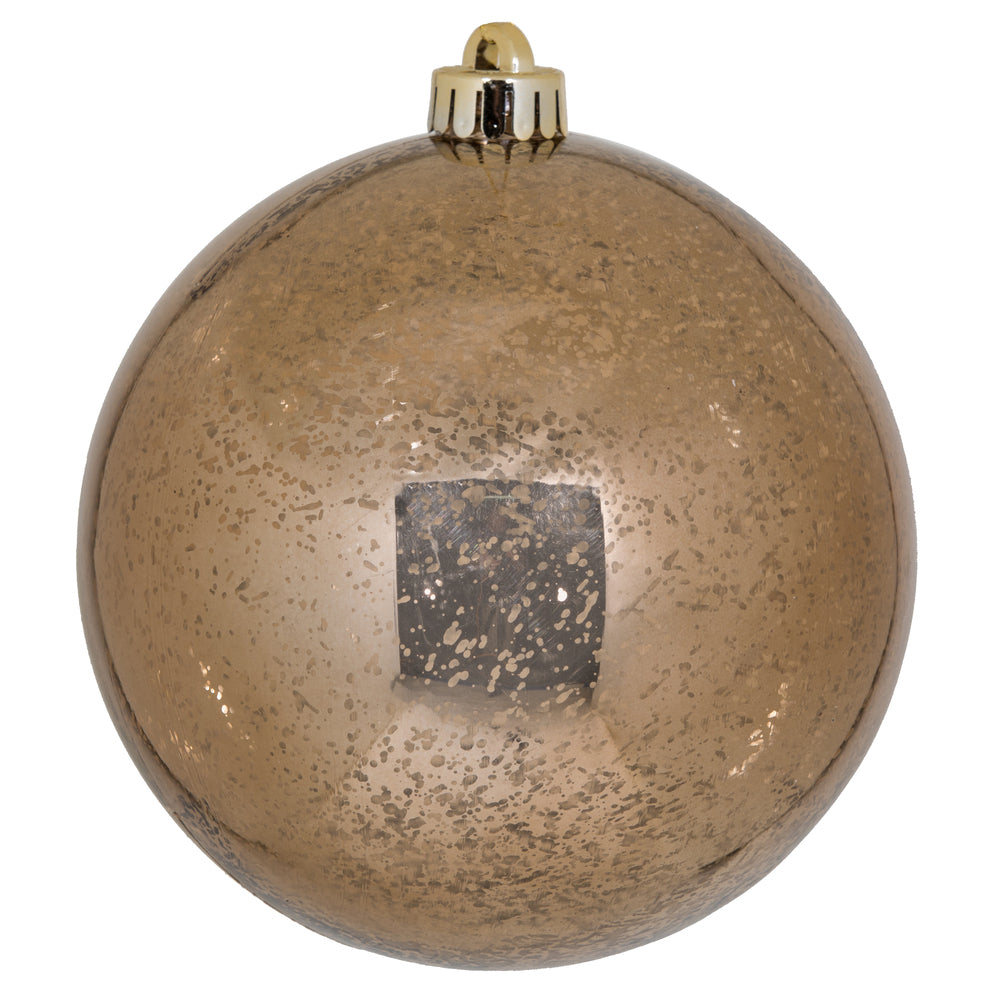 Vickerman 6” Mocha Shiny Mercury Ball 4/Bag - M166576
