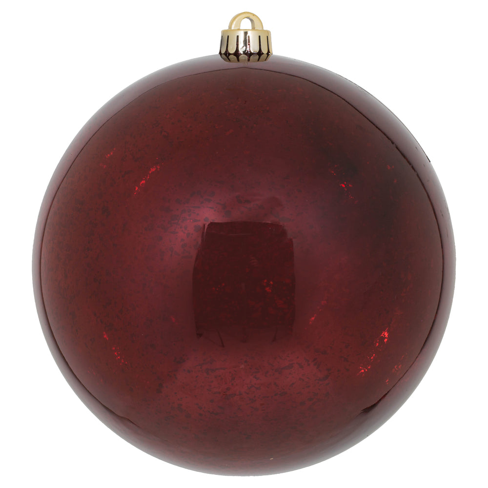 Vickerman 8” Burgundy Shiny Mercury Ball - M166665