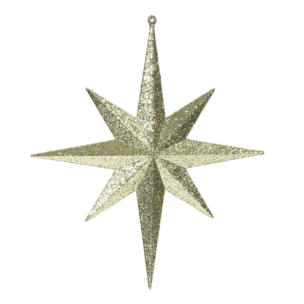 Vickerman 12″ Gold Glitter Bethlehem Star 2/Bag - M167408