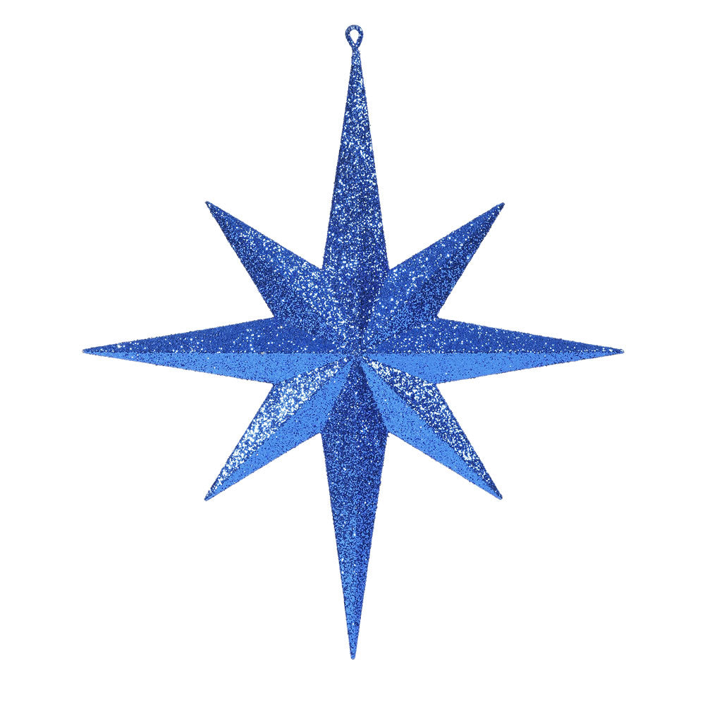 Vickerman 15.75″ Blue Glitter Bethlehem Star - M167502