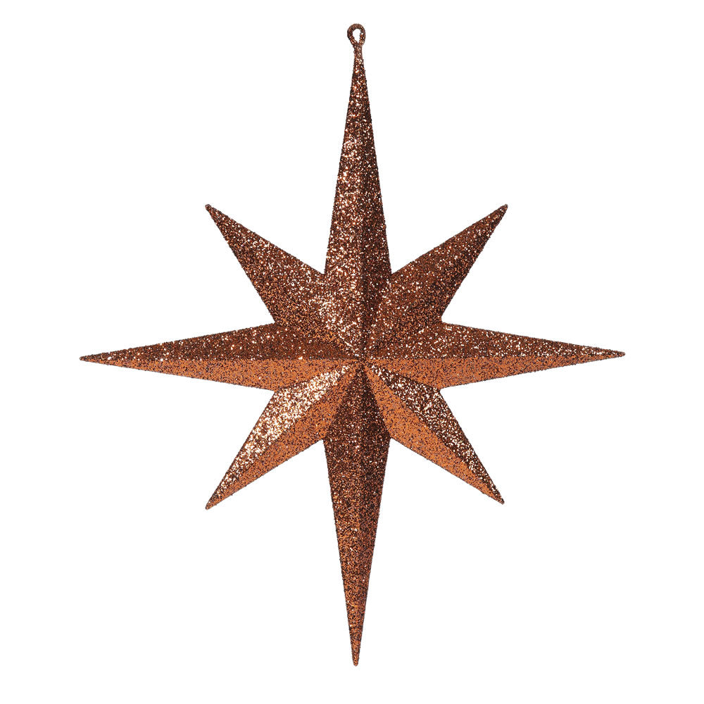 Vickerman 15.75” Copper Glitter Bethlehem Star - M167588