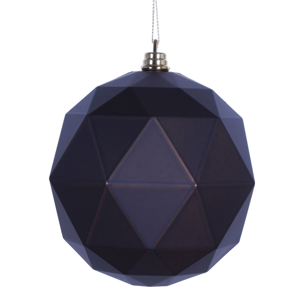 Vickerman 4.75” Chocolate Matte Geo Ball 4/bag - M177375DM
