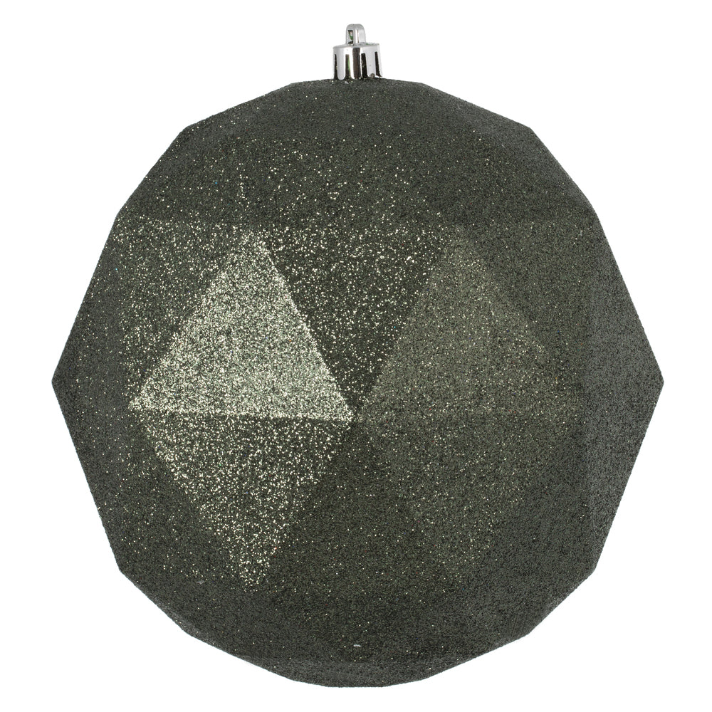 Vickerman 6” Wrought Iron Glitter Geometric Ball 4 - M177423DG