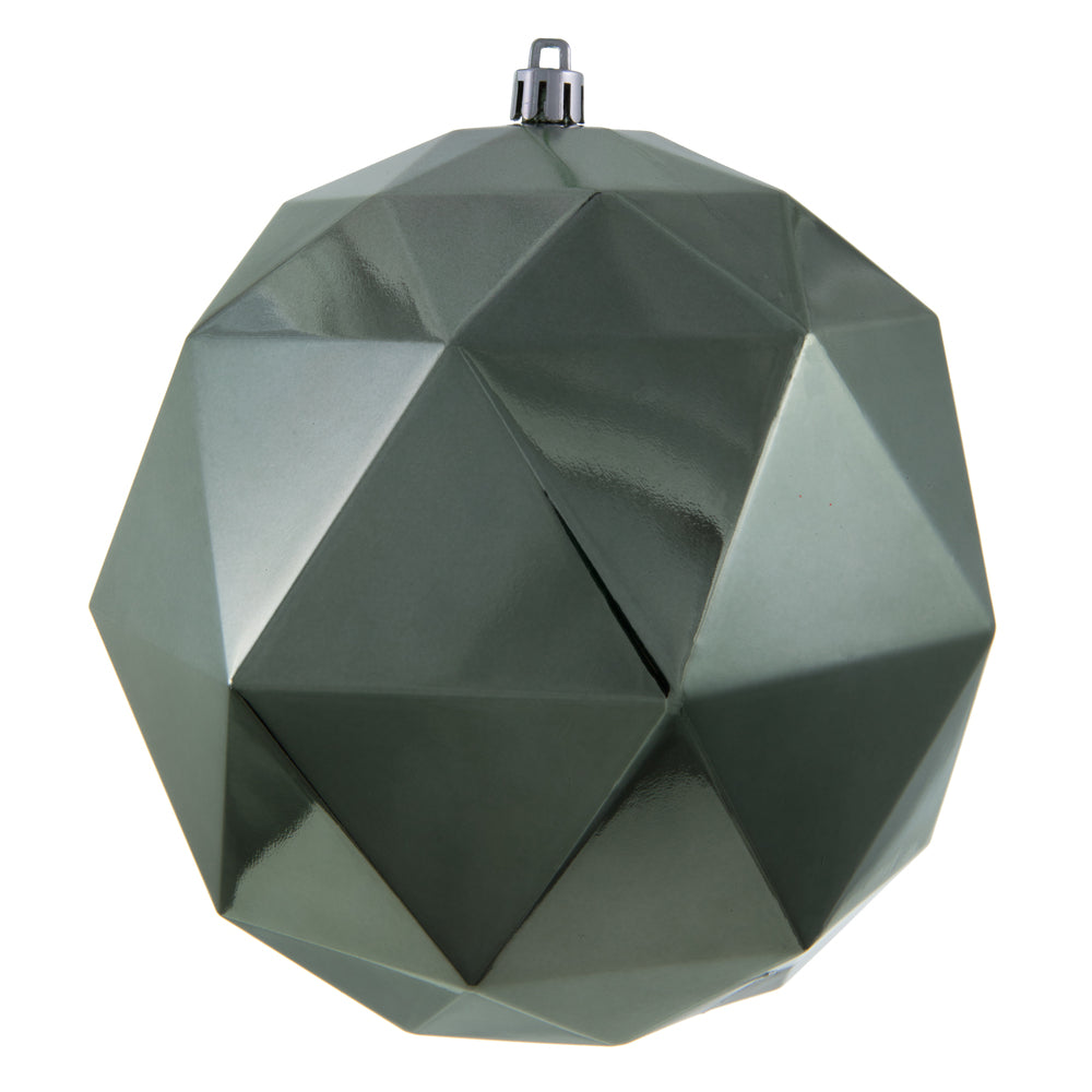 Vickerman 6” Wrought Iron Shiny Geometric Ball 4Bg - M177423DS