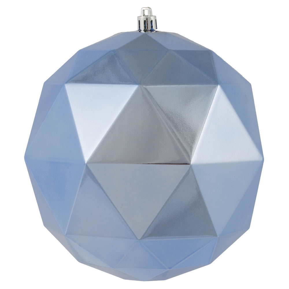 Vickerman 6” Periwinkle Shiny Geo Ball 4/Bg - M177429DS