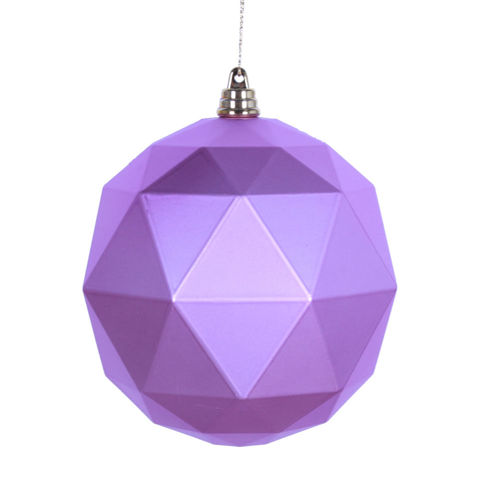 Vickerman 8” Orchid Matte Geometric Ball - M177569DM