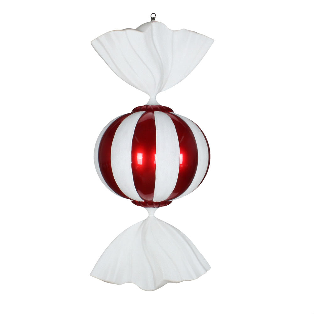 Vickerman 36” Red/White Candy Ornament - M180101