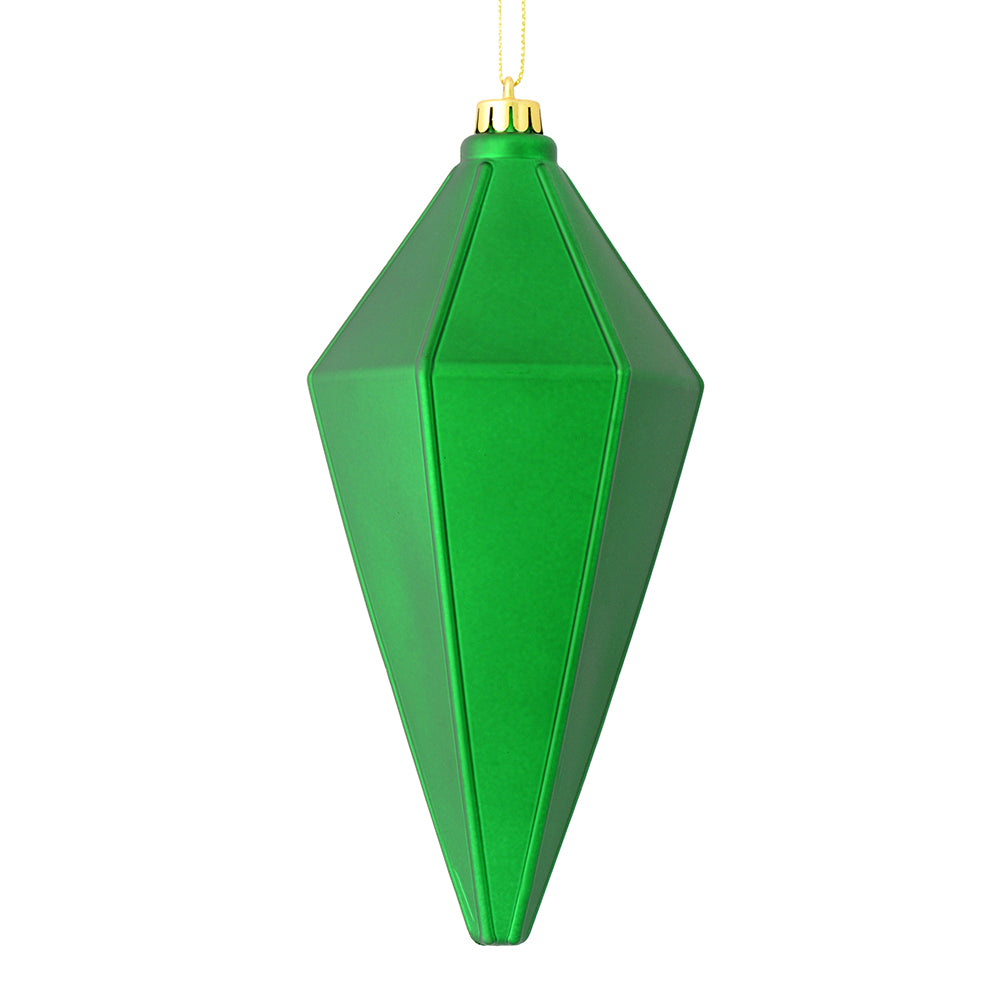 Vickerman 7” Green Matte Lantern Ornament 4/Bag - M183004M