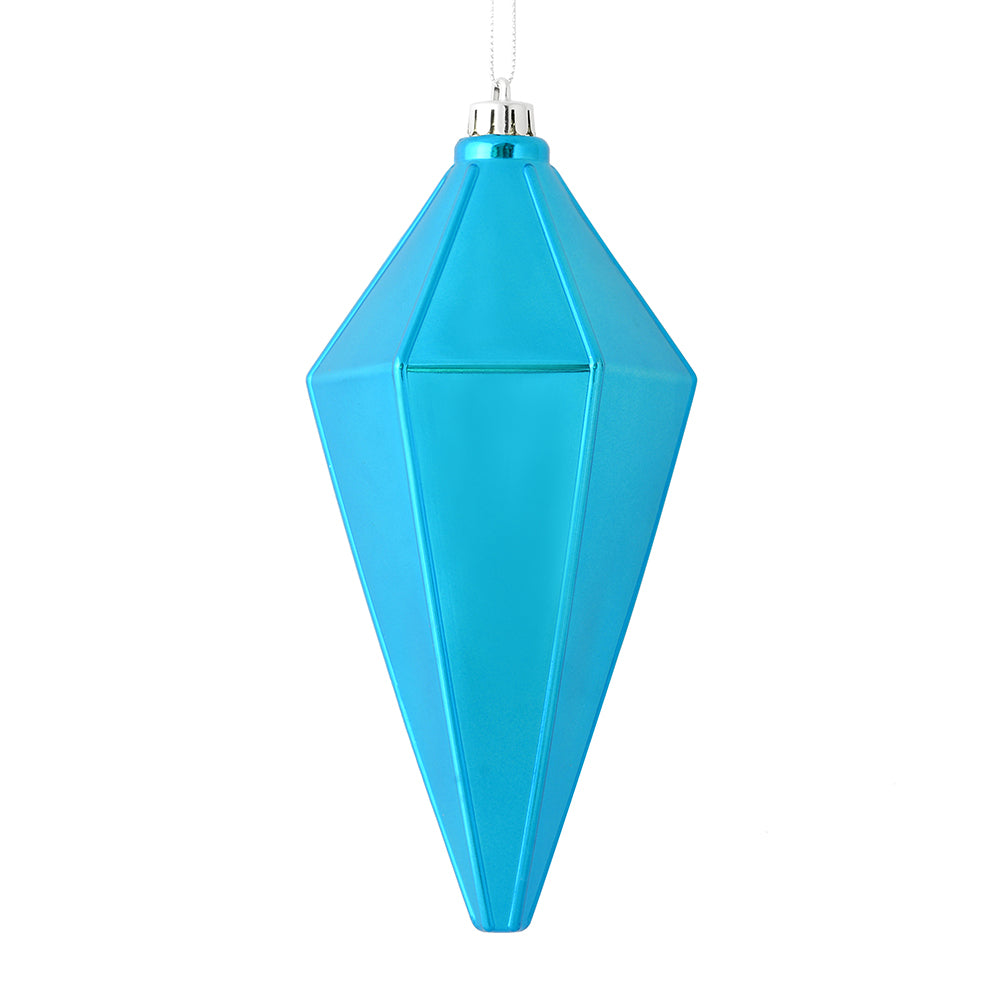 Vickerman 7” Turquoise Shiny Lantern Ornament 4/Ba - M183012S