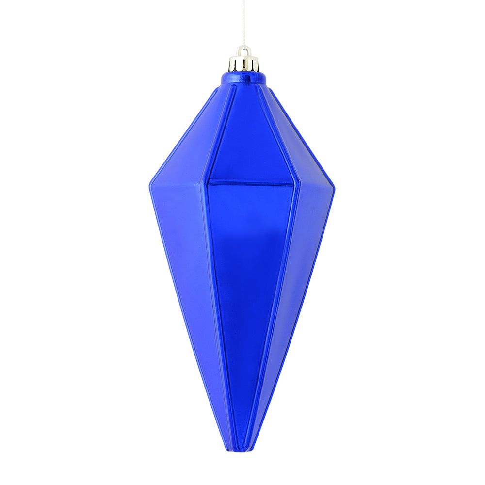 Vickerman 7” Cobalt Blue Shiny Lantern Ornmnt 4/Ba - M183022S