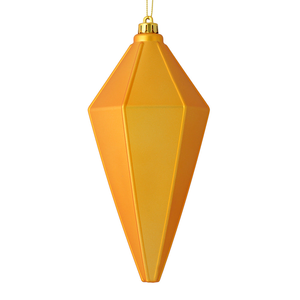 Vickerman 7” Honey Gold Matte Lantern Ornamnt 4/Ba - M183037M