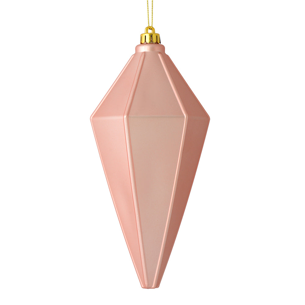 Vickerman 7” Rose Gold Matte Lantern Ornament 4/Ba - M183058M