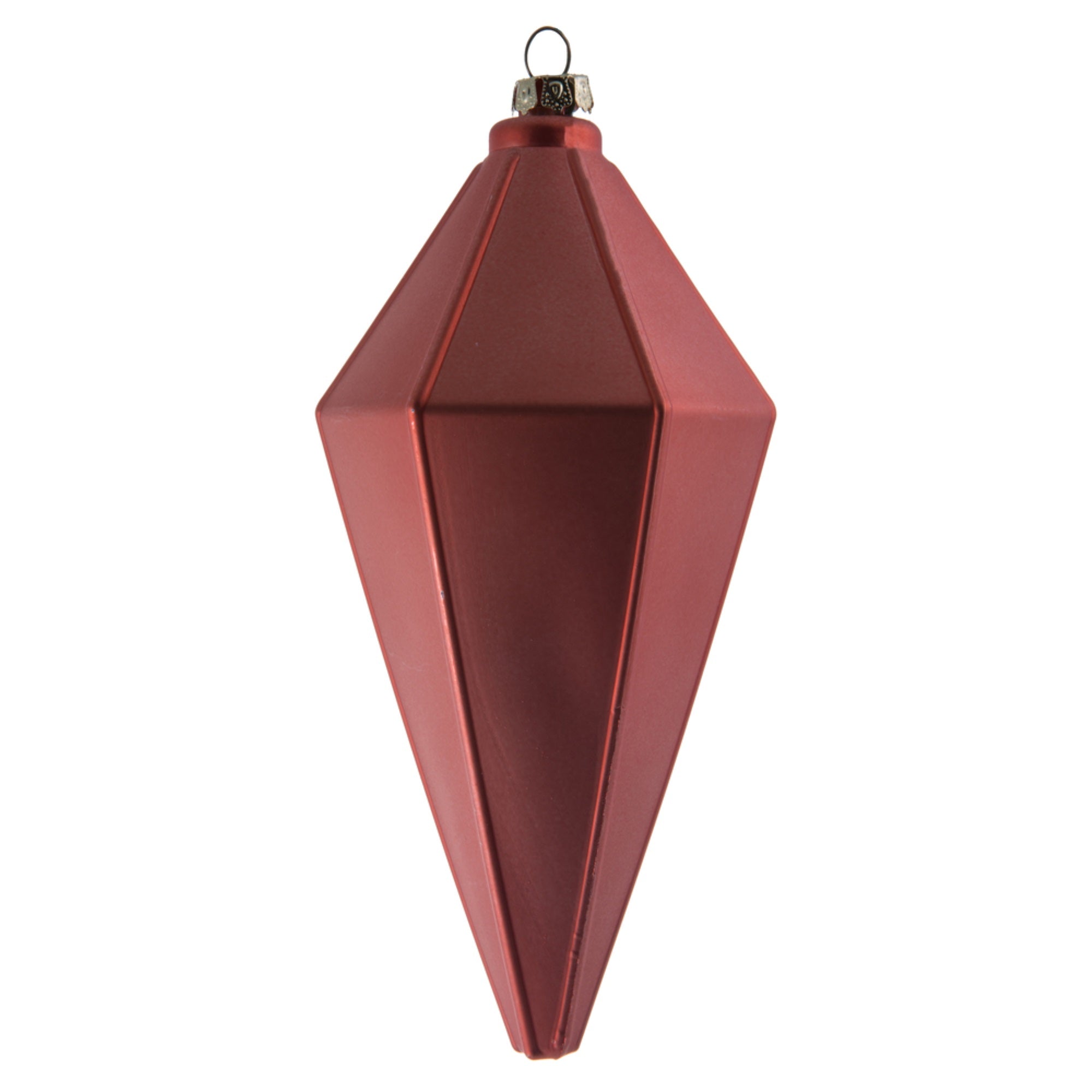 7” Coral Matte Lantern Ornament 4/Bag
