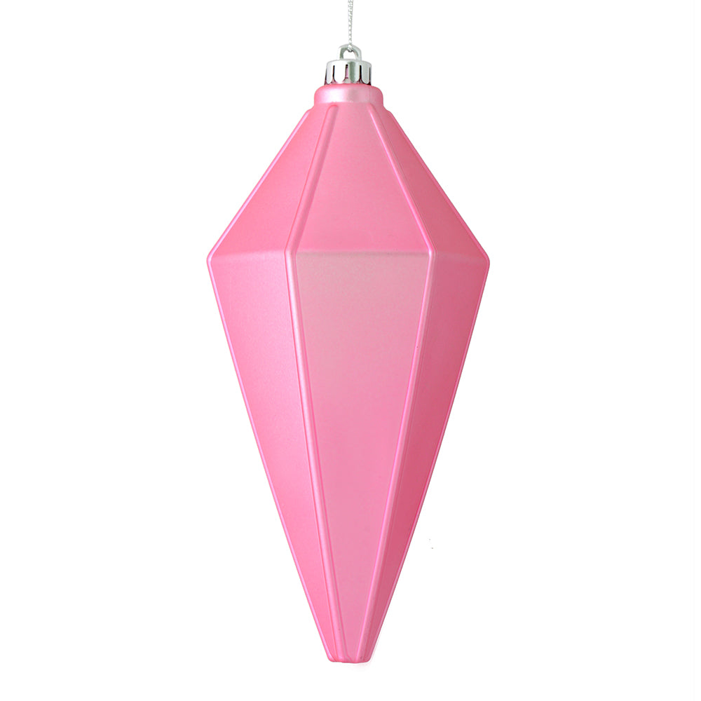 Vickerman 7” Pink Matte Lantern Ornament 4/Bag - M183079M
