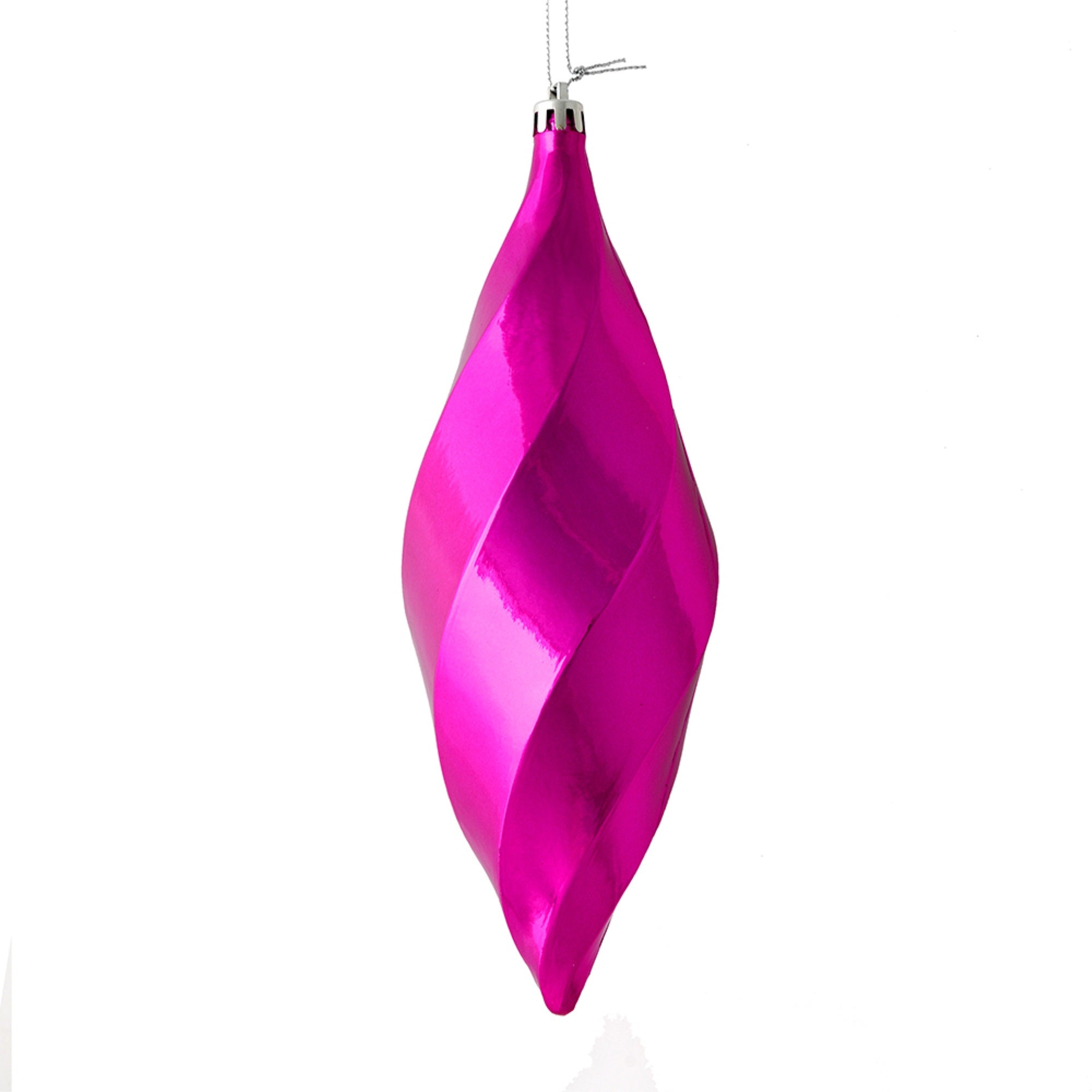 8” Mauve Shiny Swirl Finial 6/Bag