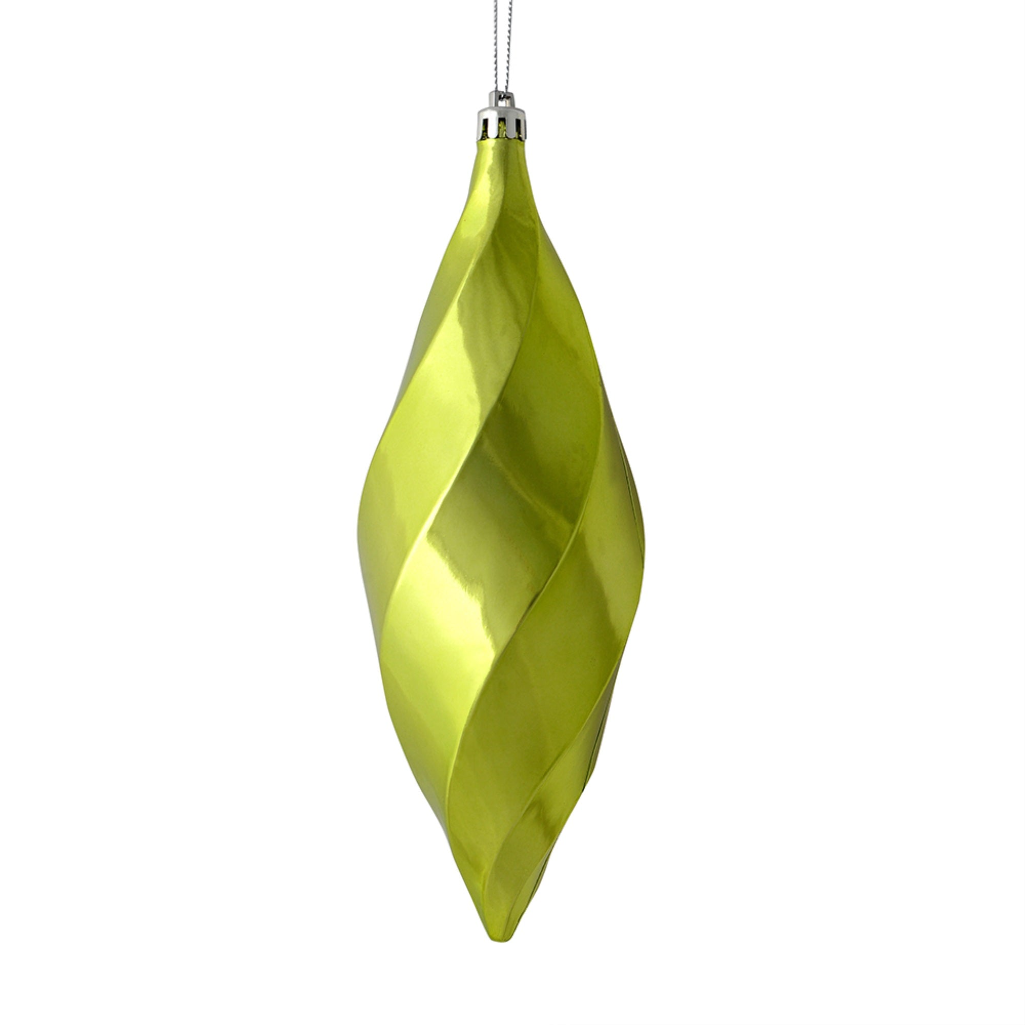 8” Celadon Shiny Swirl Finial 6/Bag
