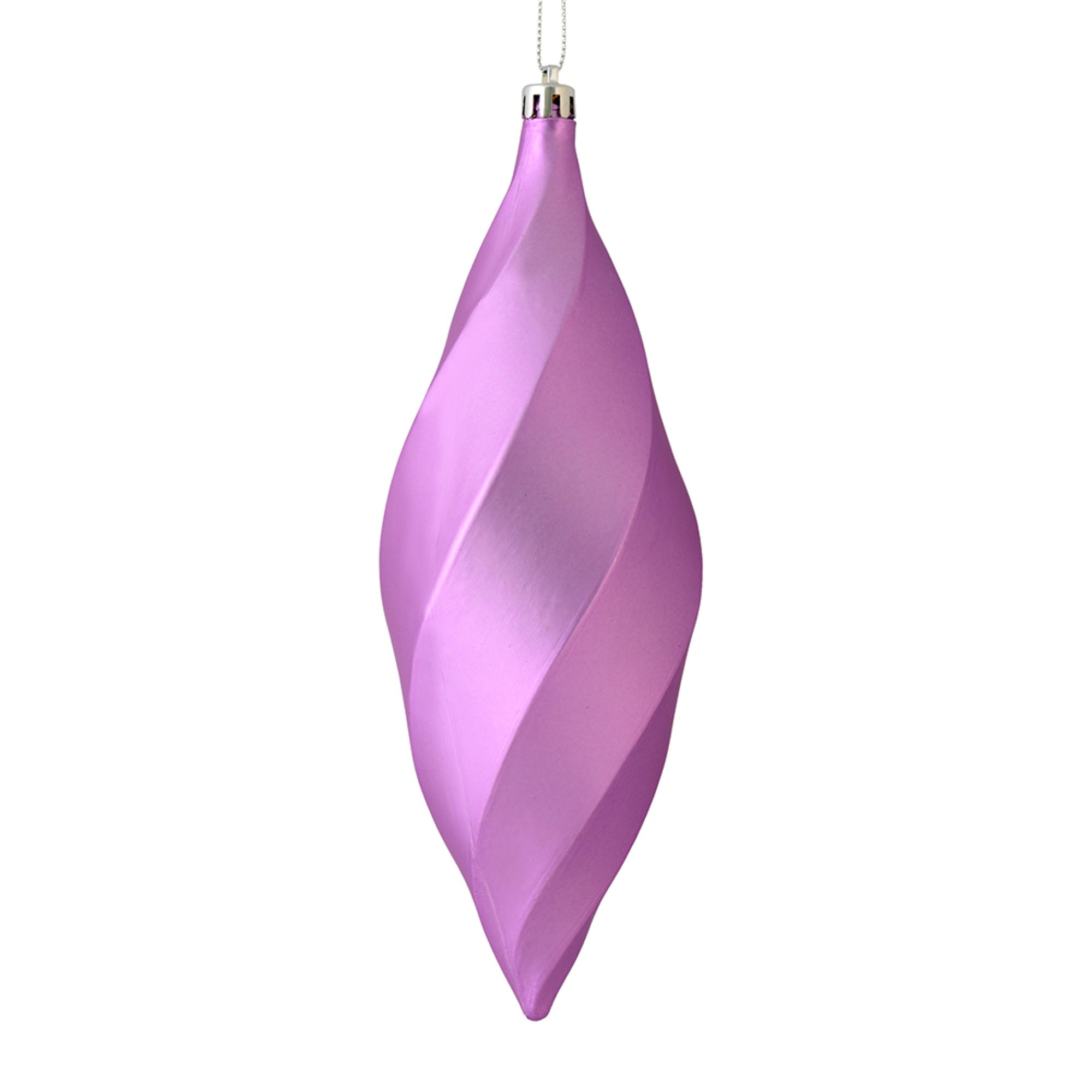 8” Orchid Matte Swirl Finial 6/Bag