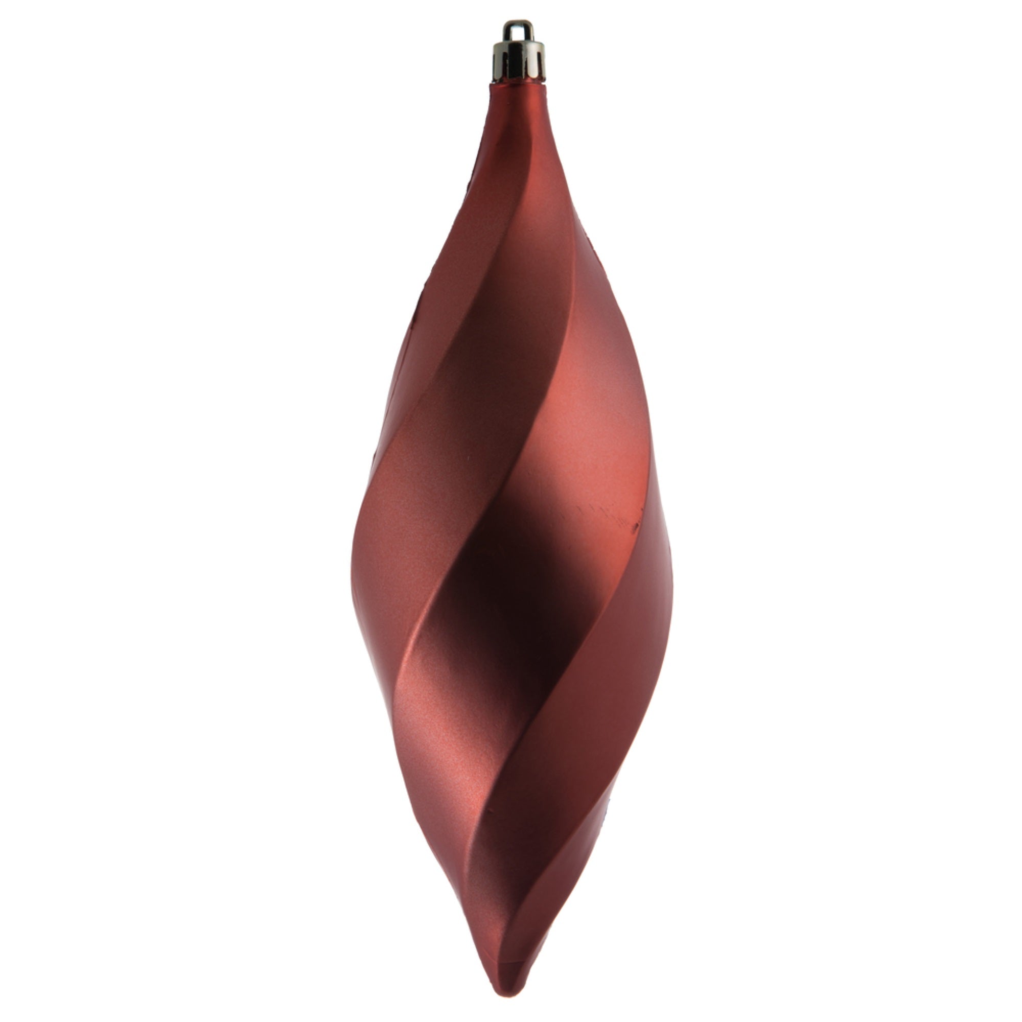 8” Coral Matte Swirl Finial 6/Bag