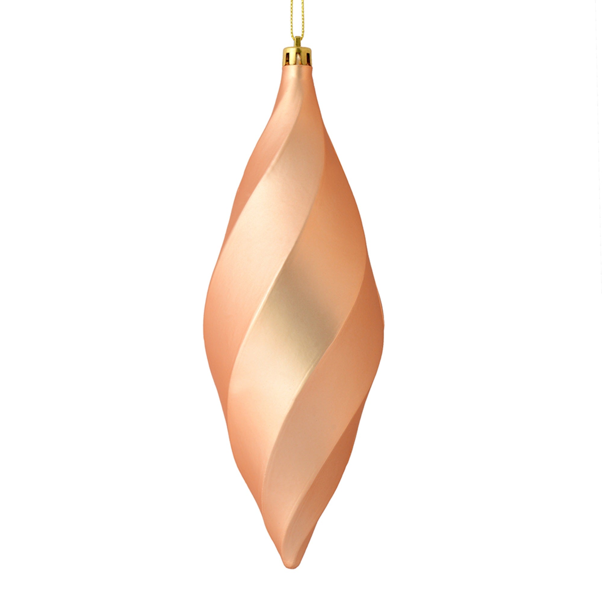 8” Cafe Latte Matte Swirl Finial 6/Bag