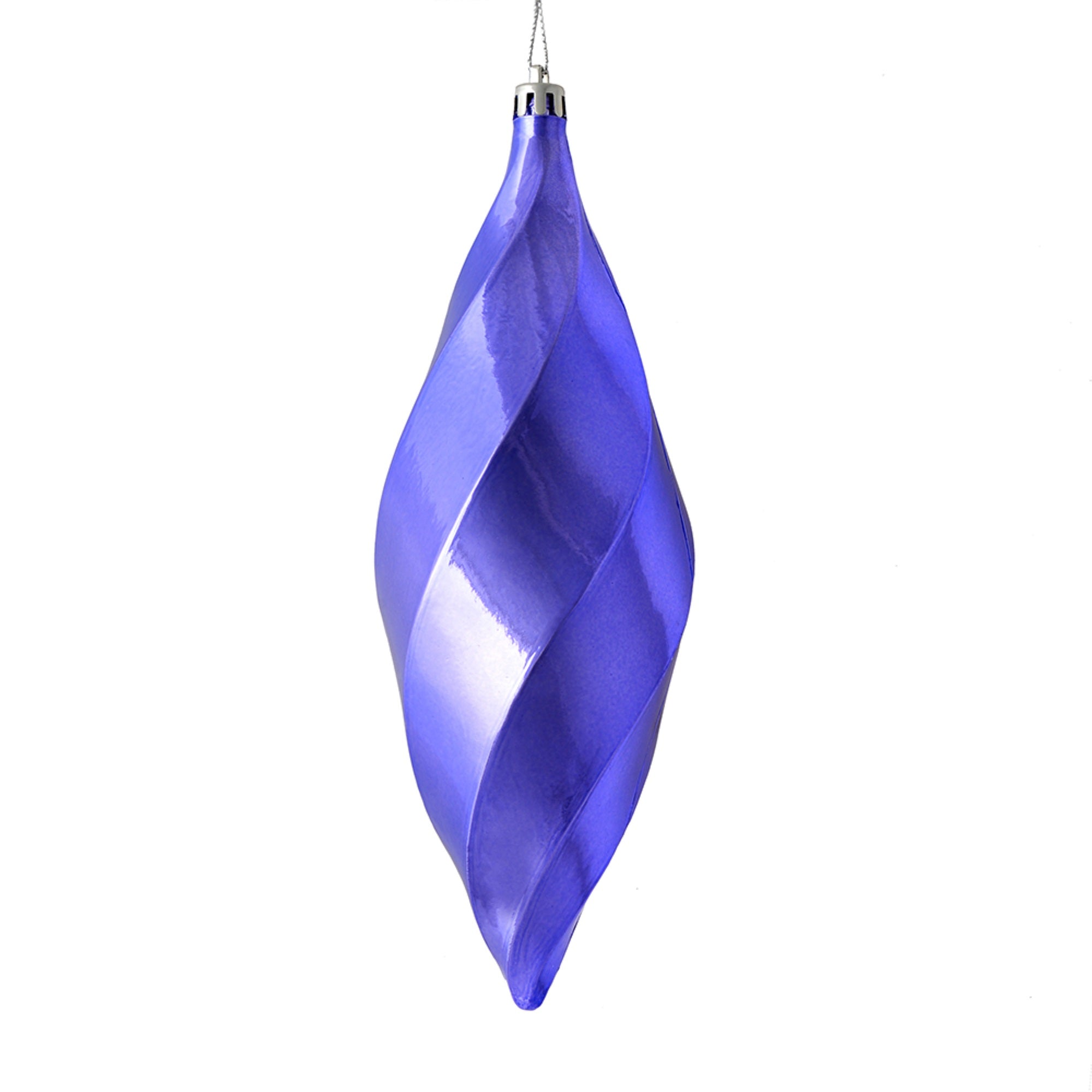 8” Lavender Shiny Swirl Finial 6/Bag
