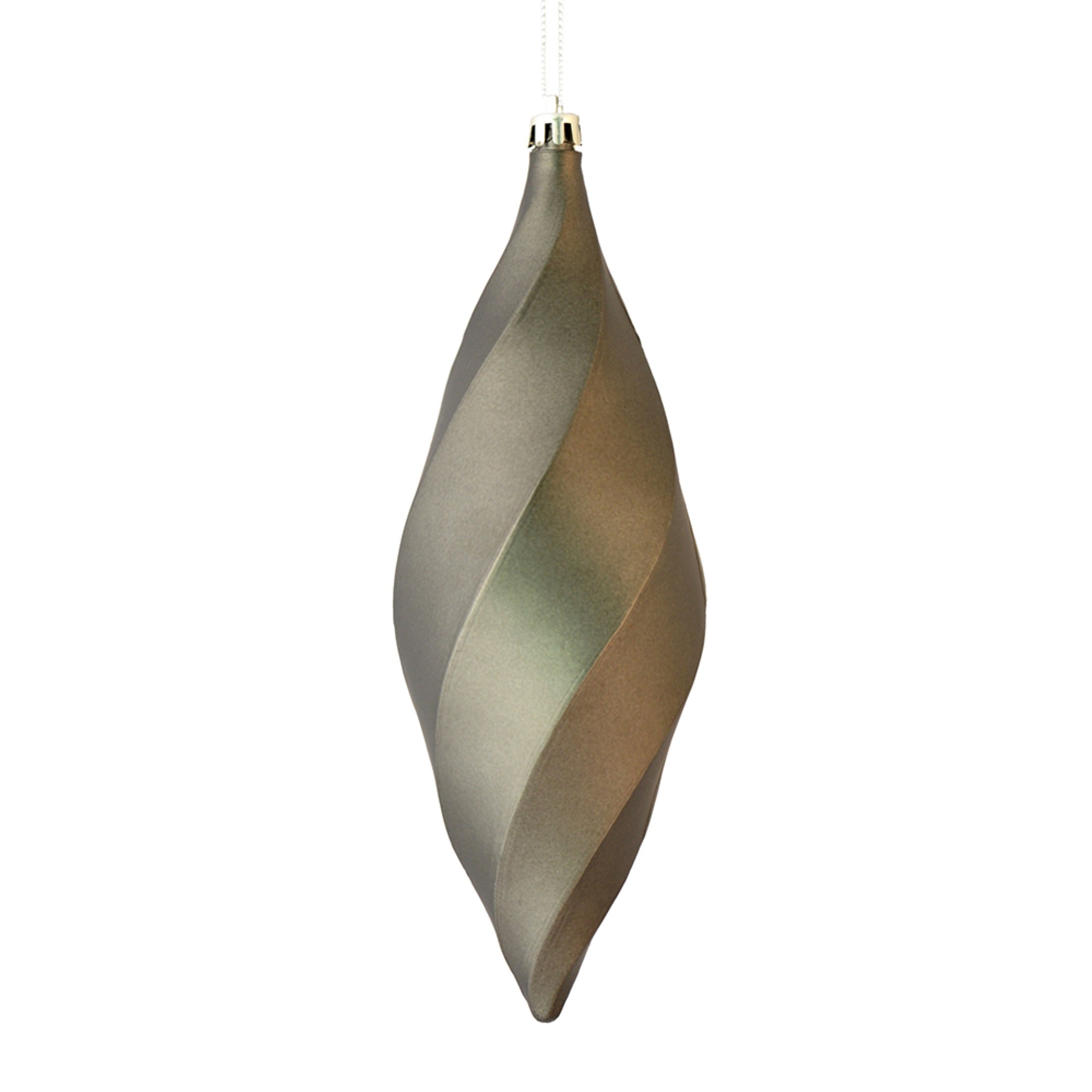 8” Pewter Matte Swirl Finial 6/Bag