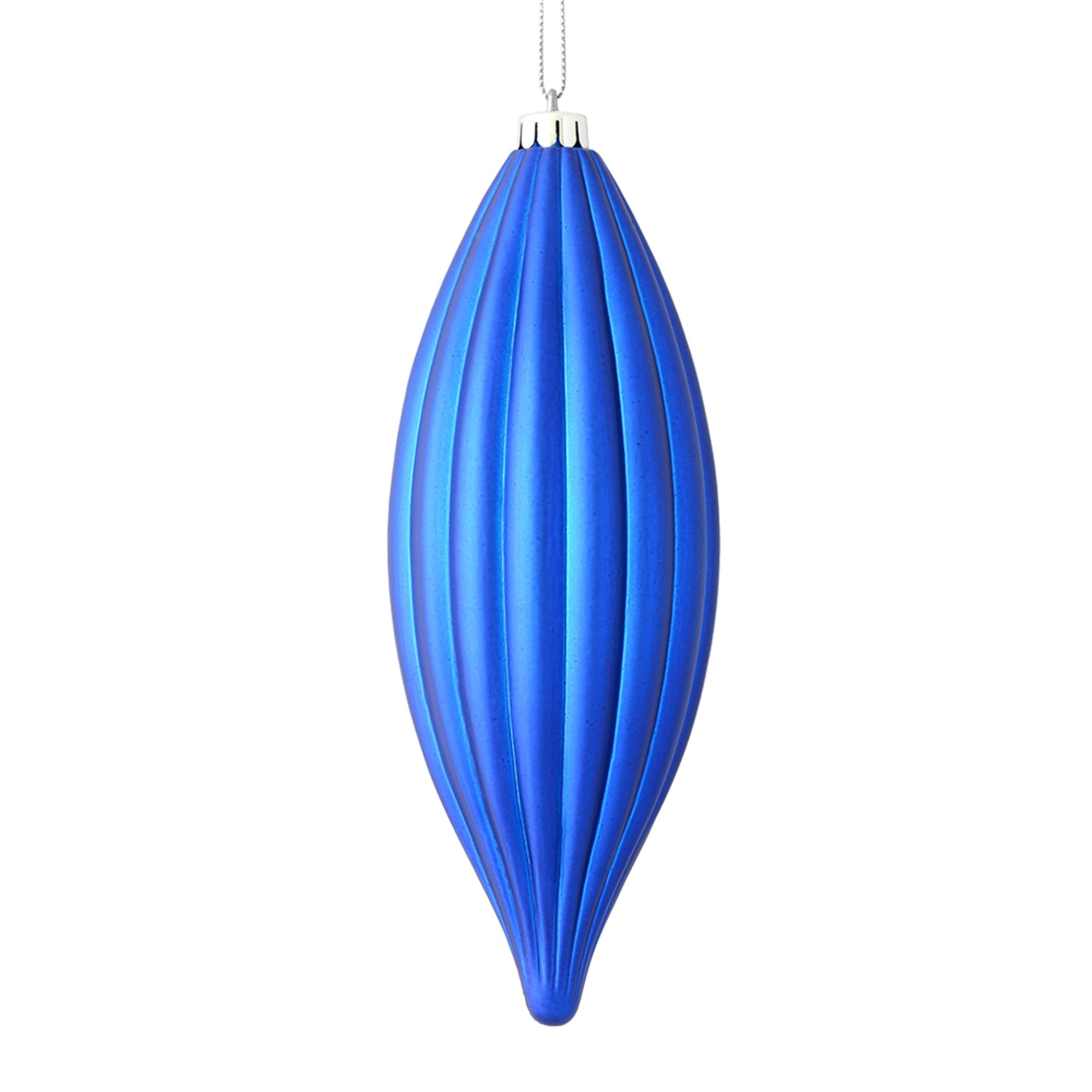 8” Blue Matte Line Finial 4/Bag