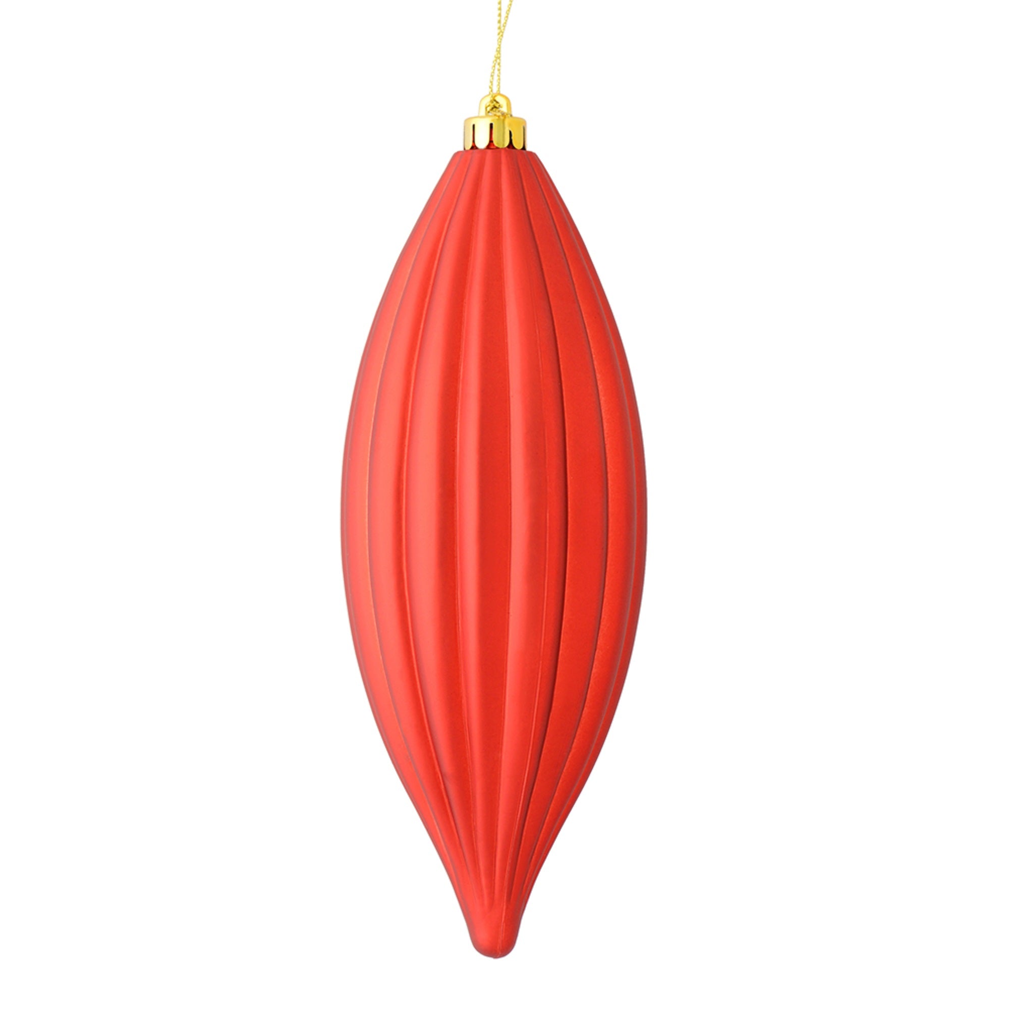 8” Red Matte Line Finial 4/Bag