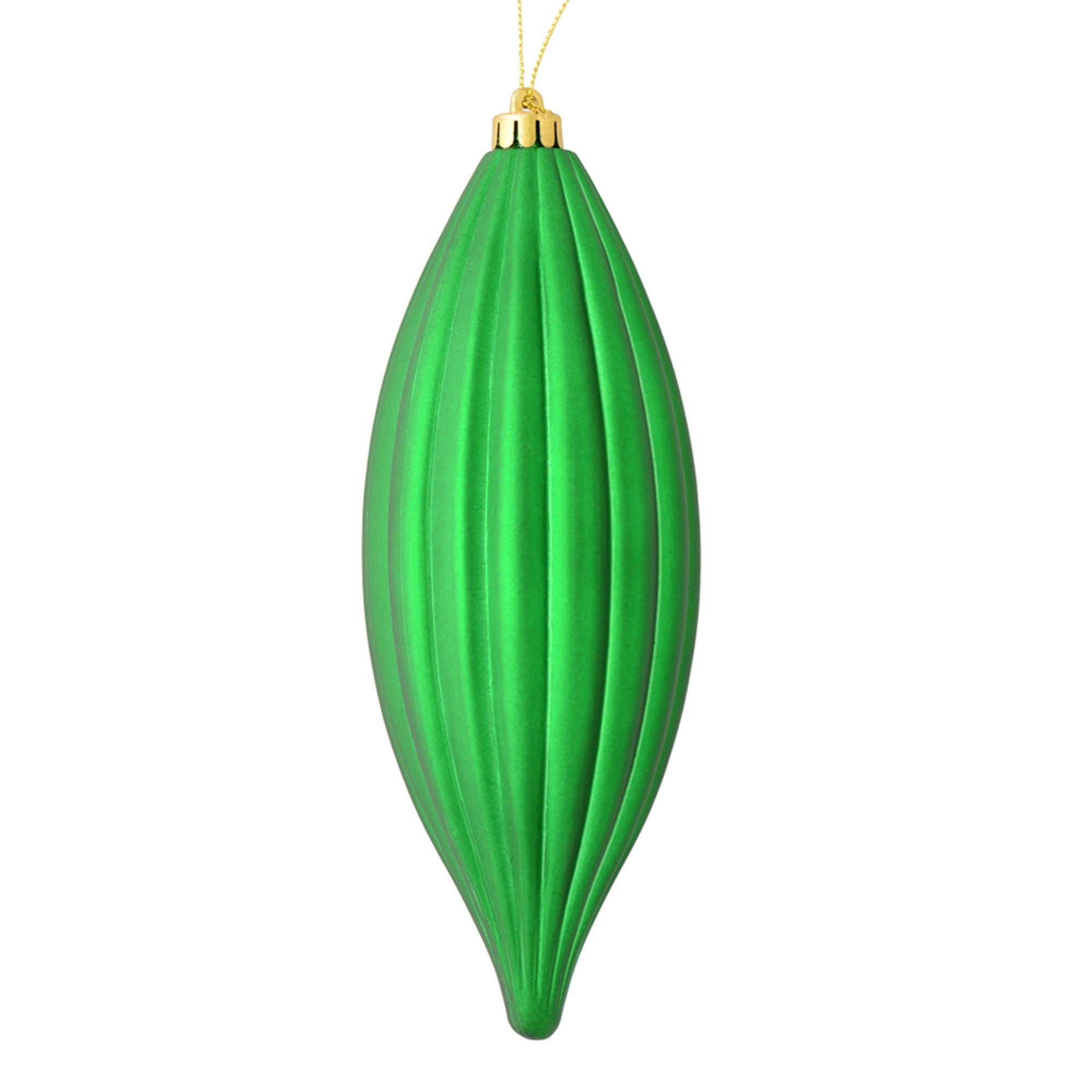 8” Green Matte Line Finial 4/Bag
