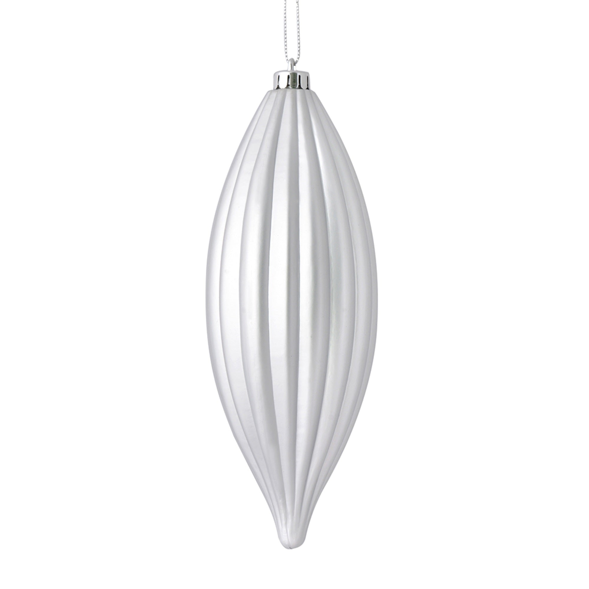 8” Silver Matte Line Finial 4/Bag