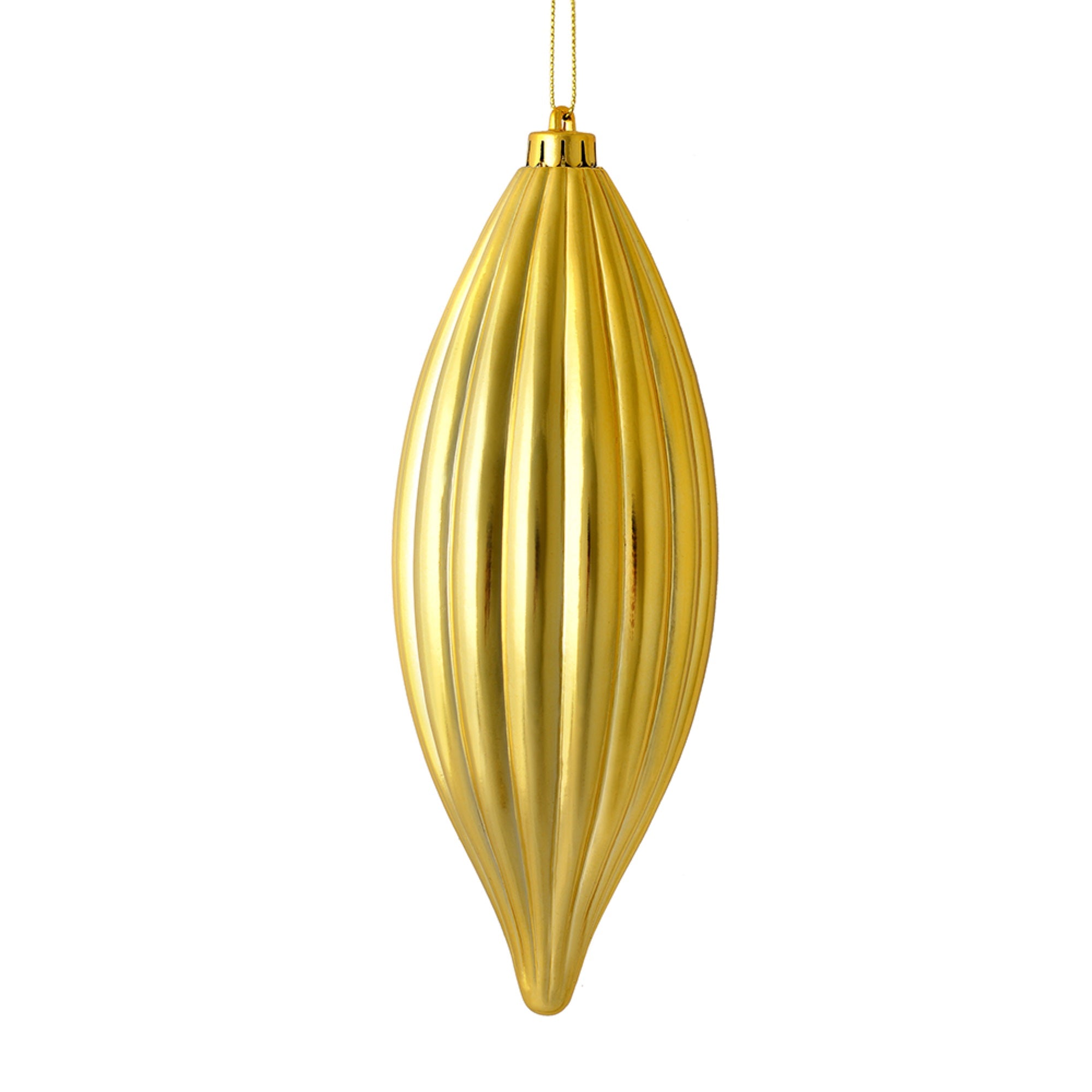 8” Gold Shiny Line Finial 4/Bag