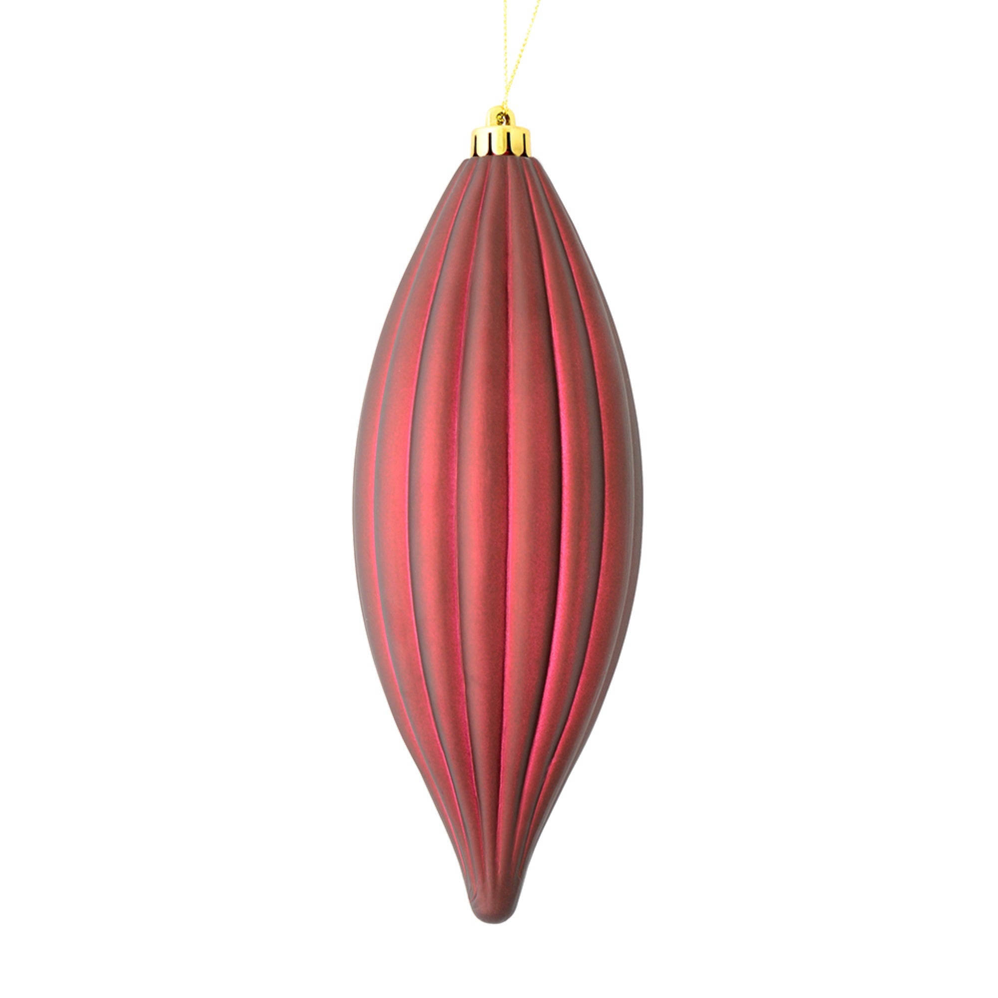 8” Wine Matte Line Finial 4/Bag