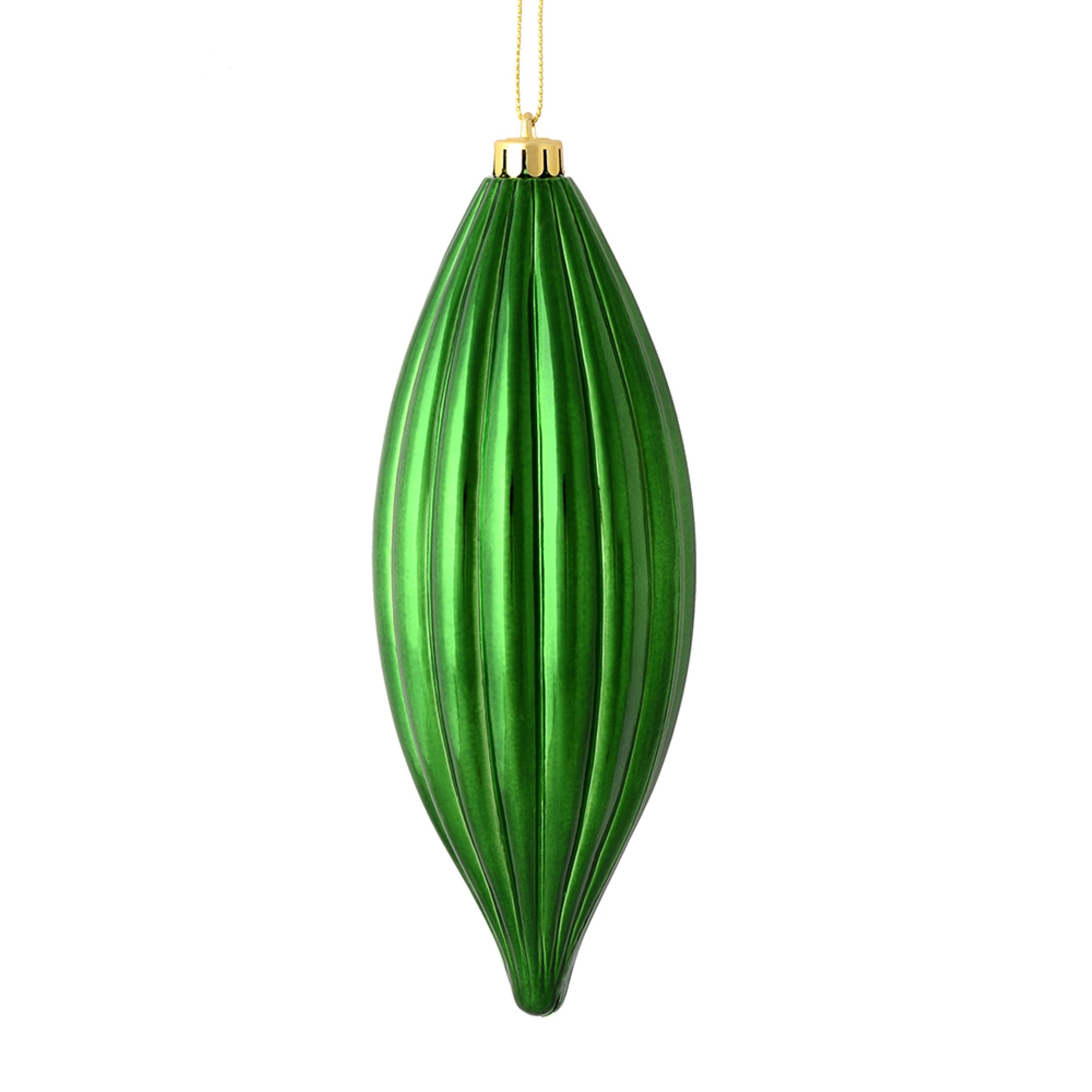 8” Emerald Shiny Line Finial 4/Bag
