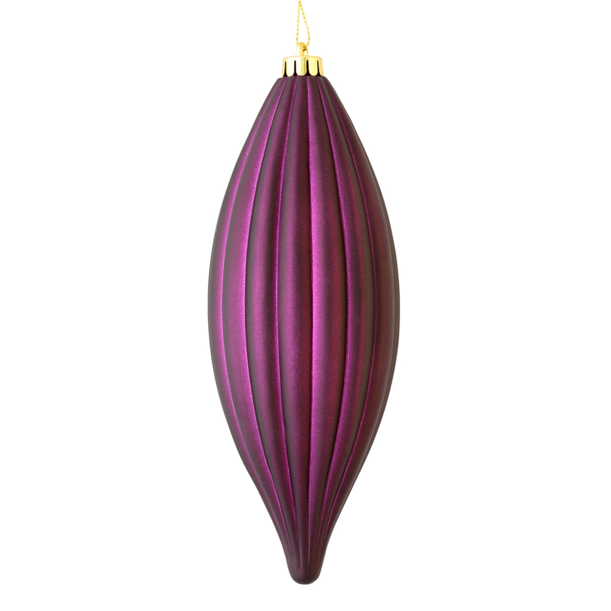 8” Plum Matte Line Finial 4/Bag