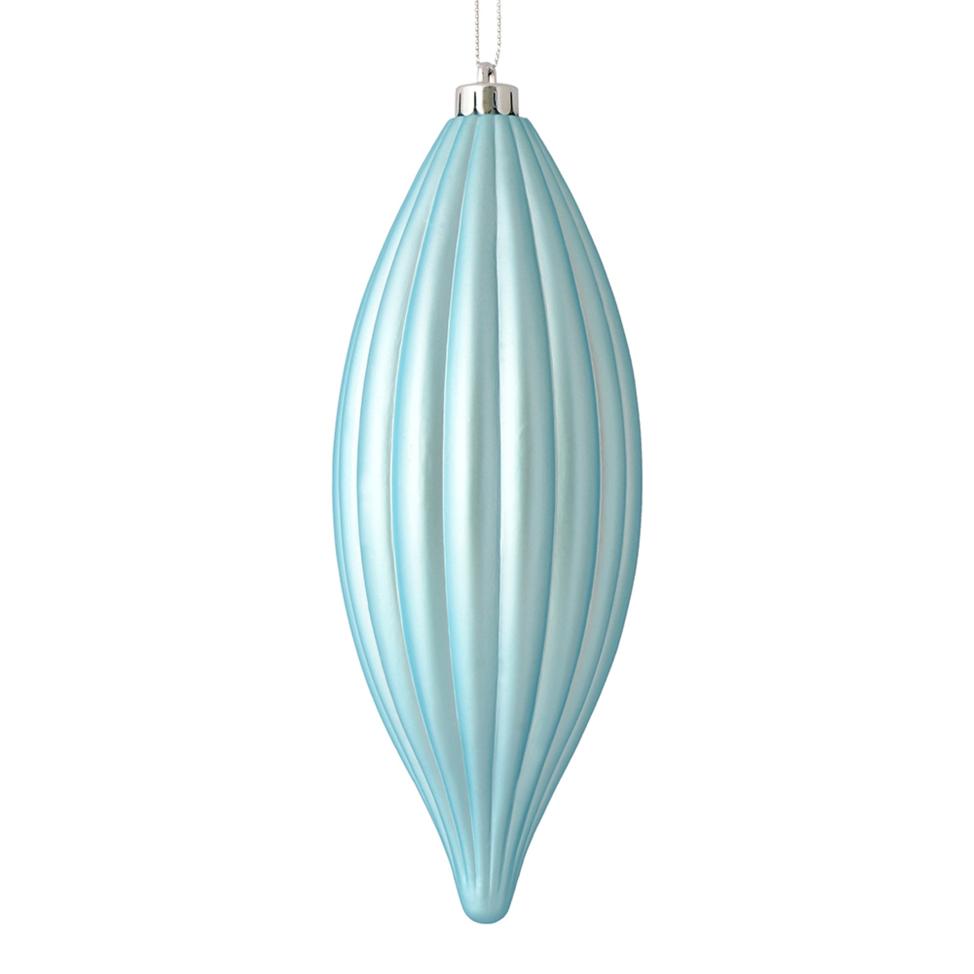8” Baby Blue Matte Line Finial 4/Bag