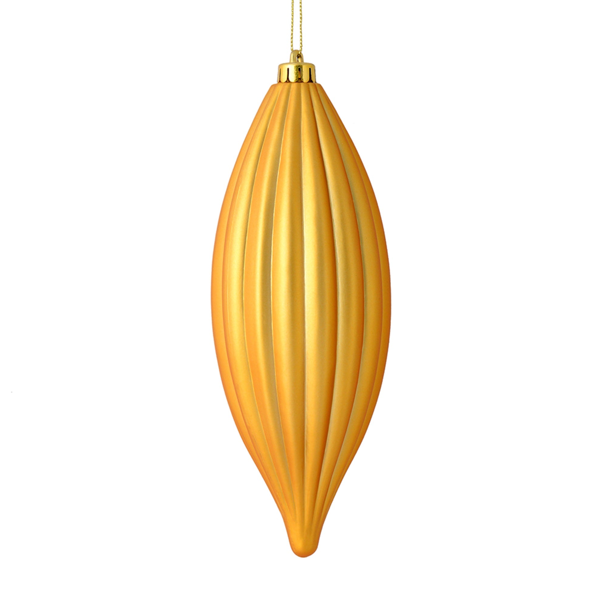 8” Honey Gold Matte Line Finial 4/Bag