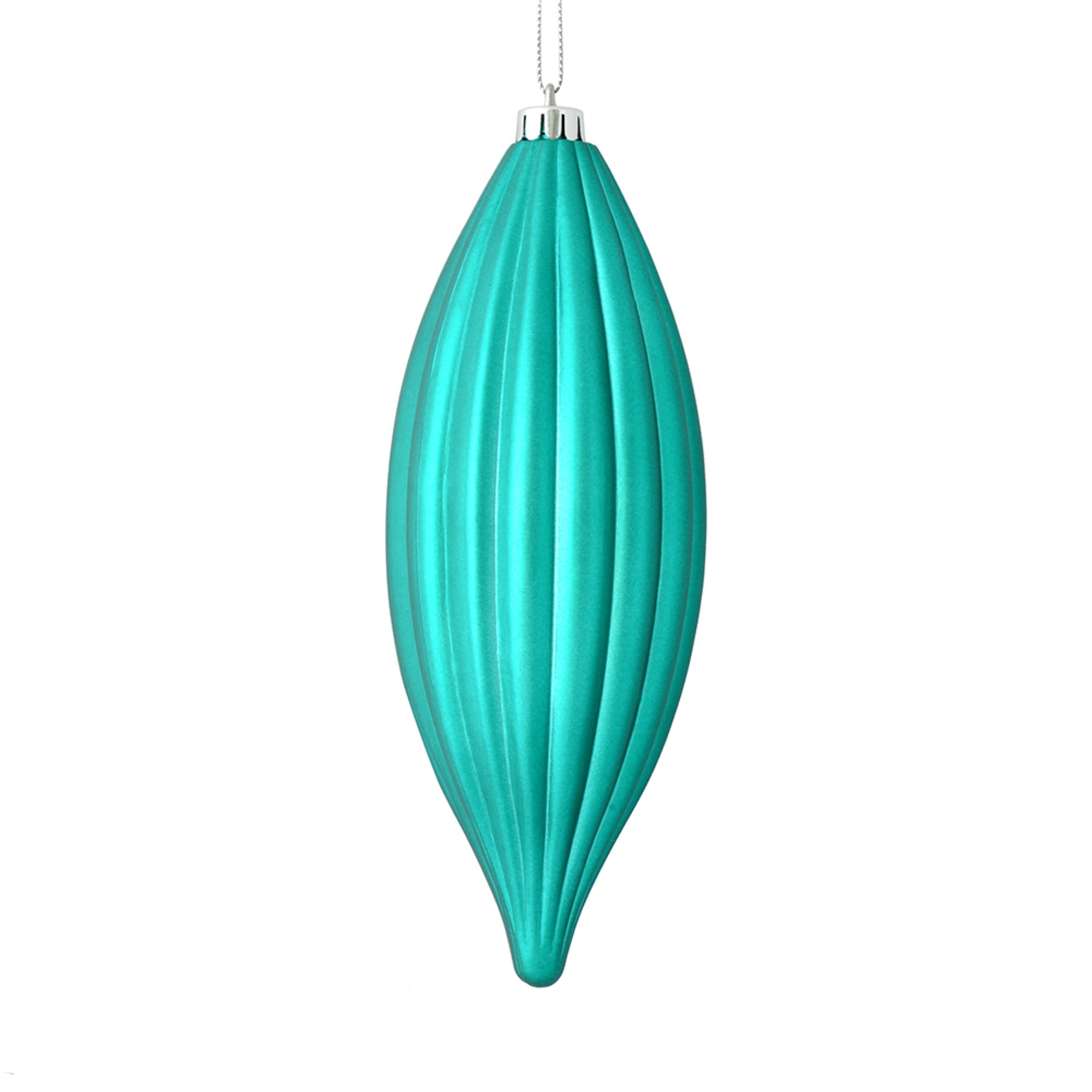 8” Teal Matte Line Finial 4/Bag