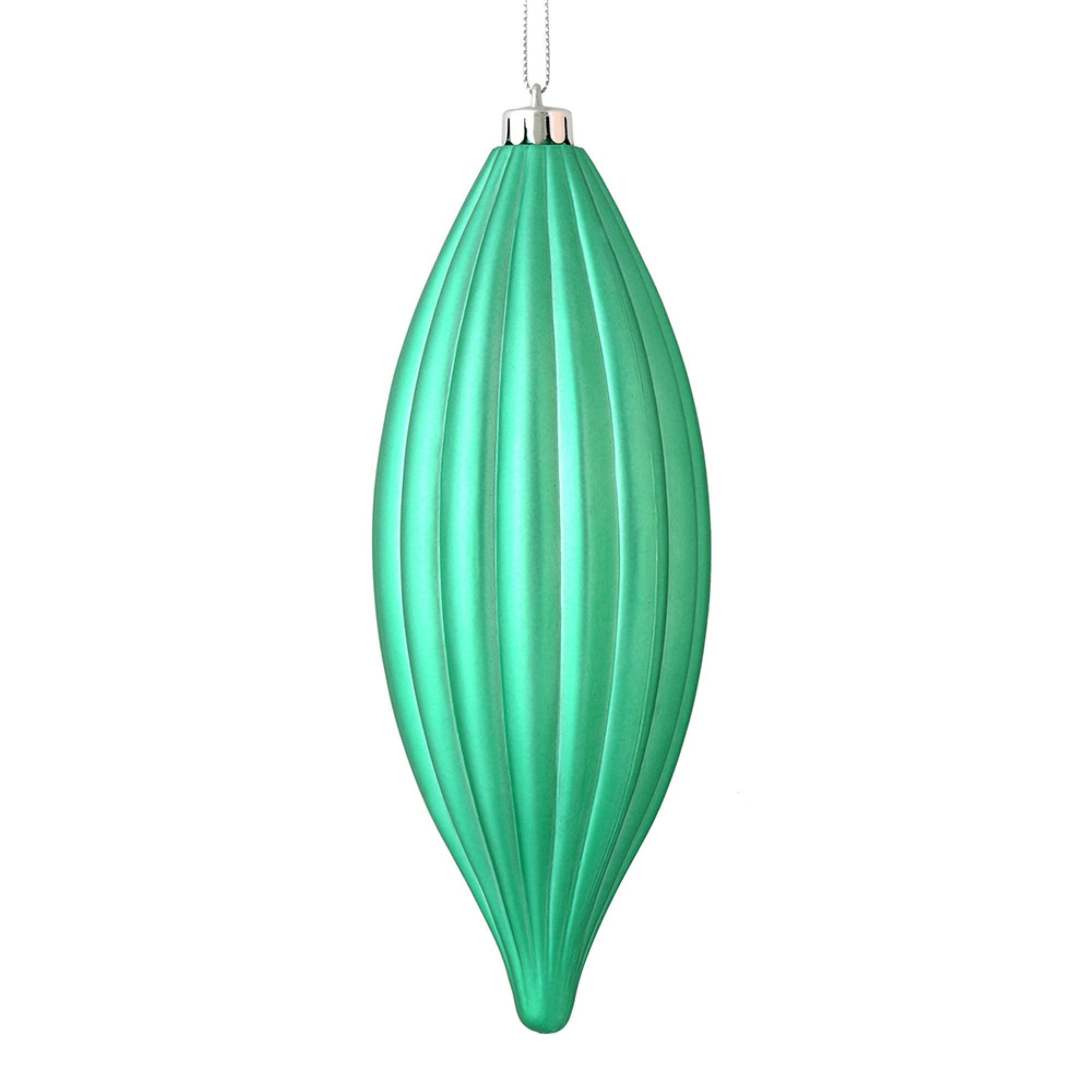 8” Seafoam Green Matte Line Finial 4/Bag