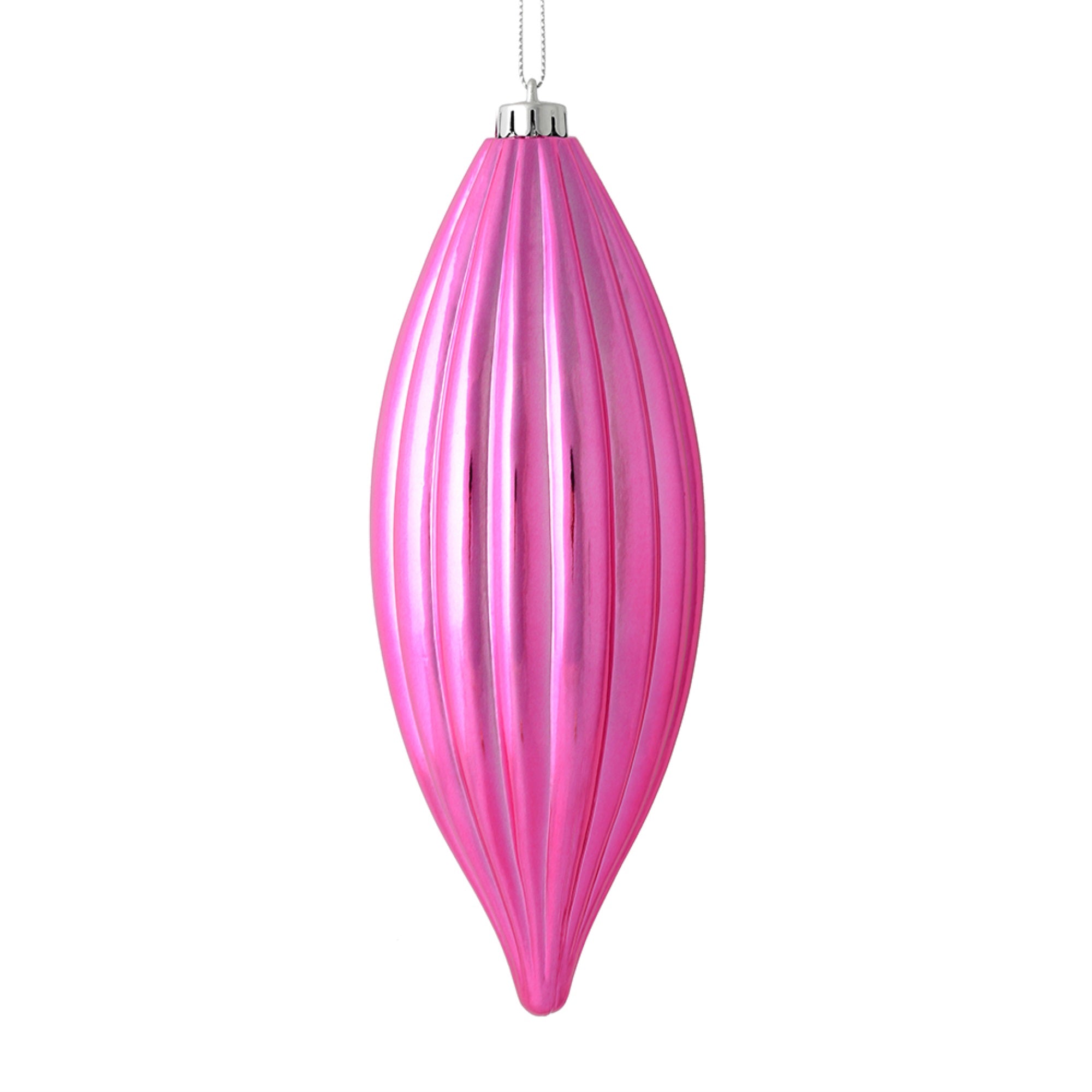 8” Mauve Shiny Line Finial 4/Bag