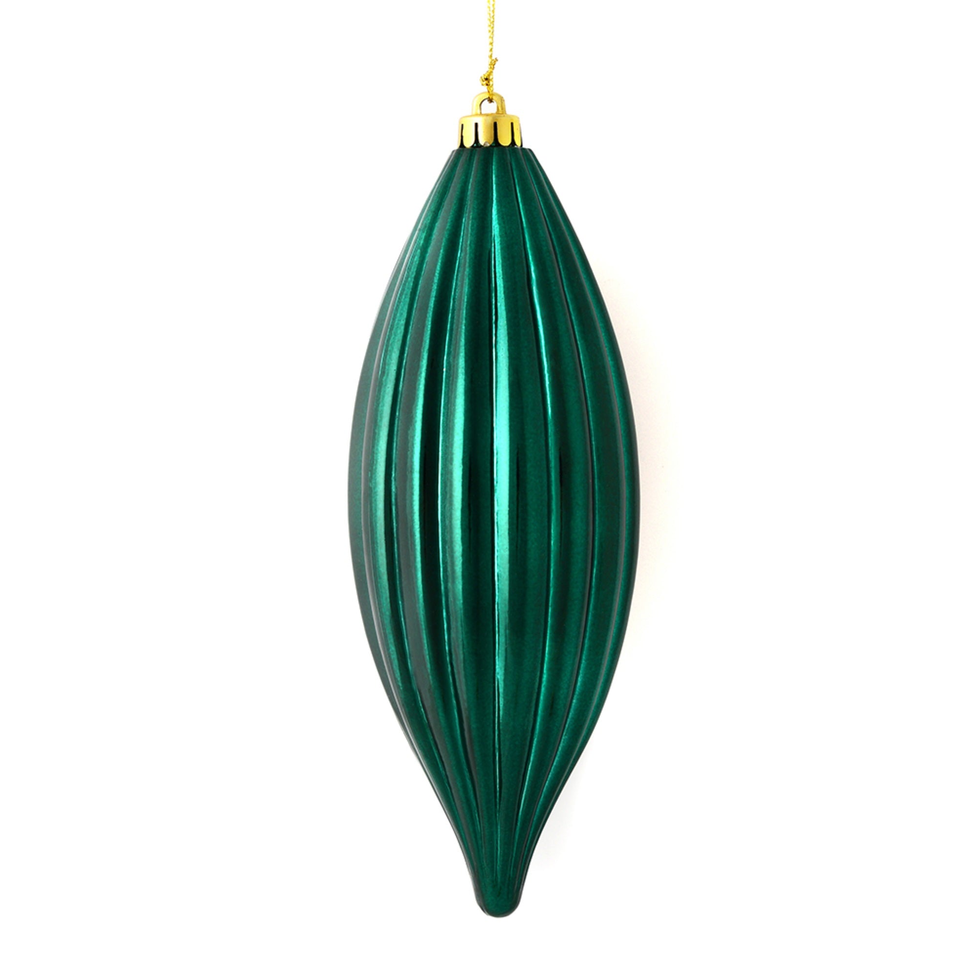 8” Sea Blue Shiny Line Finial 4/Bag