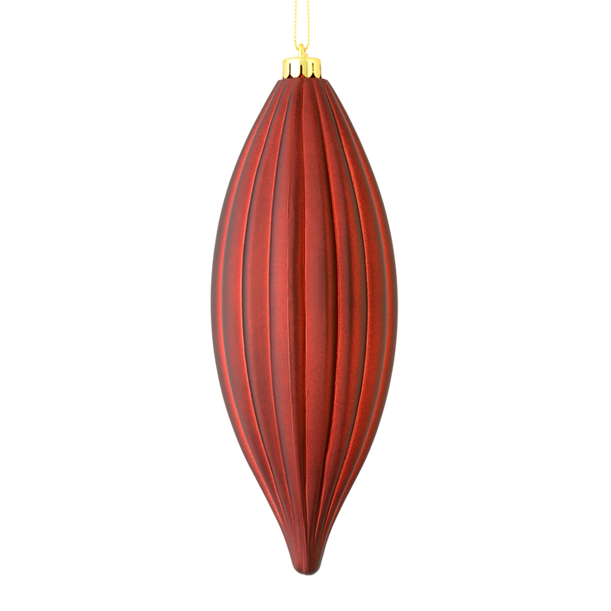 8” Burgundy Matte Line Finial 4/Bag
