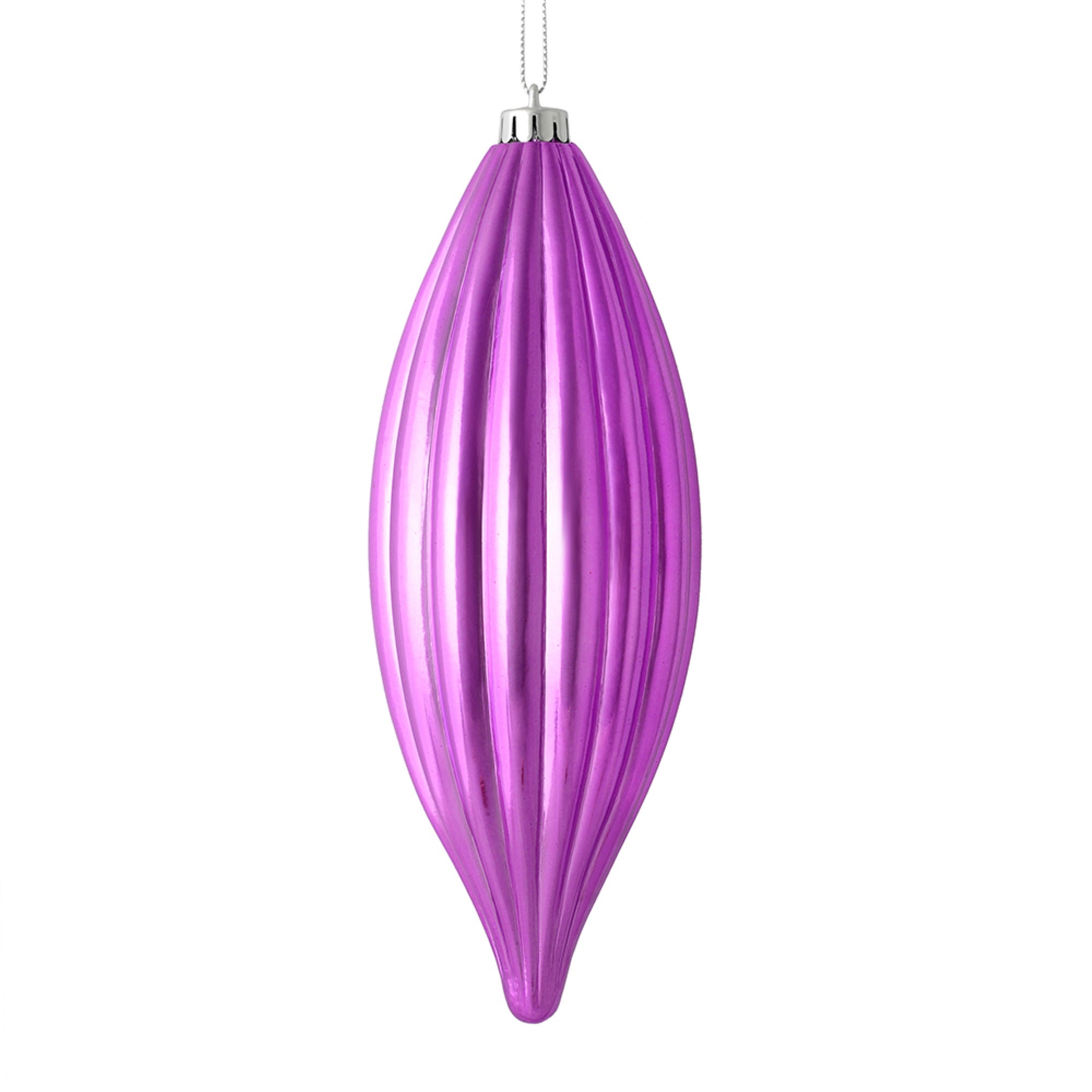 8” Orchid Shiny Line Finial 4/Bag