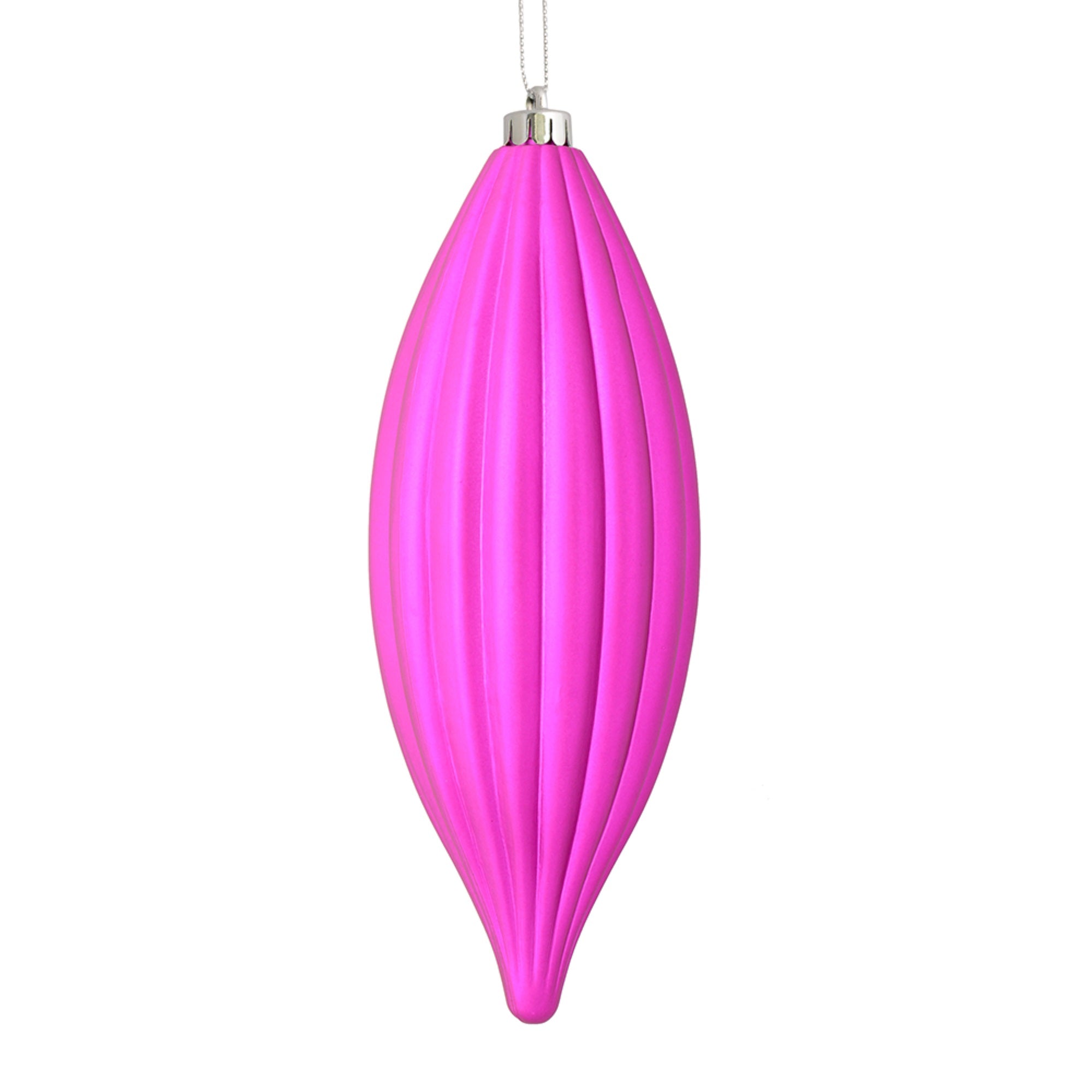 8” Fuchsia Matte Line Finial 4/Bag
