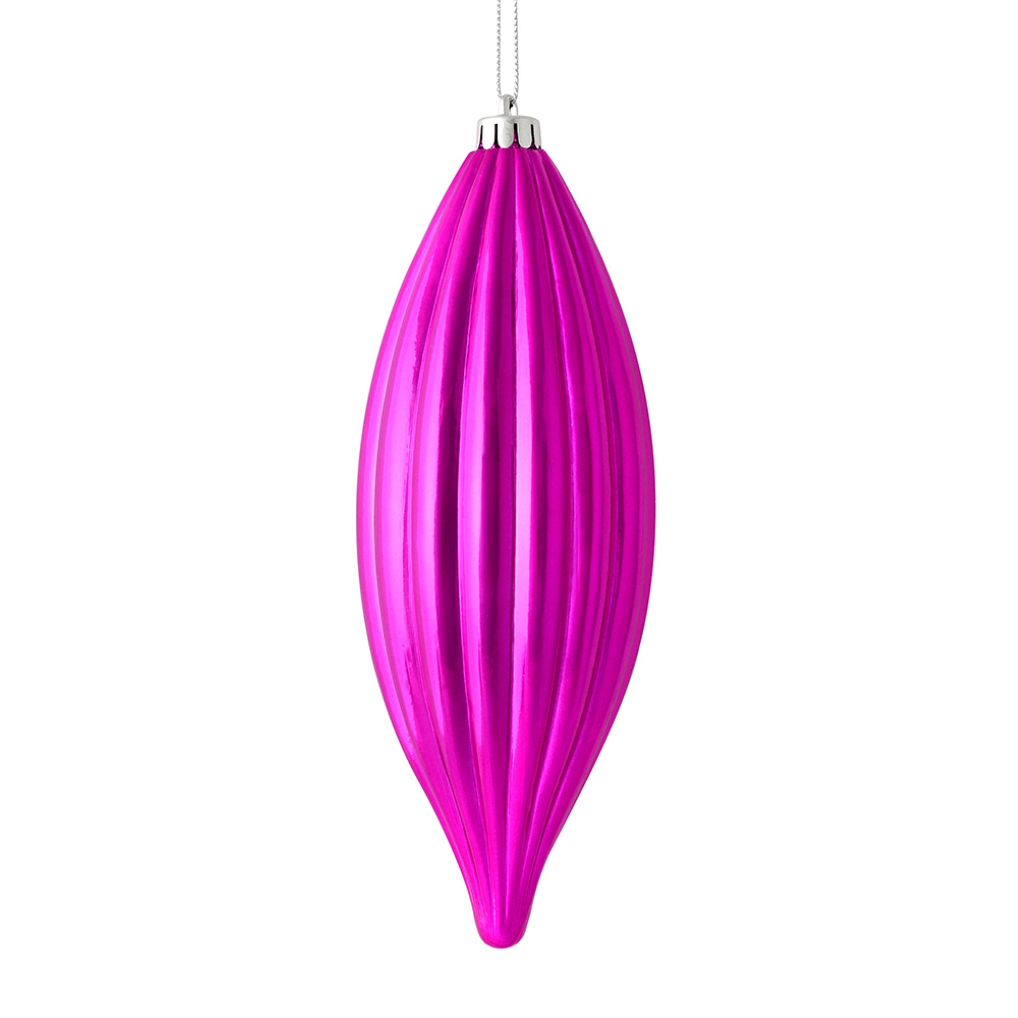 8” Fuchsia Shiny Line Finial 4/Bag