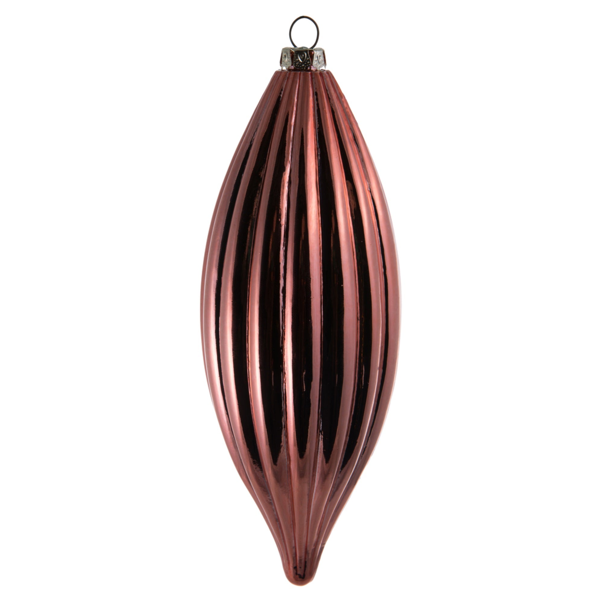 8” Coral Shiny Line Finial 4/Bag