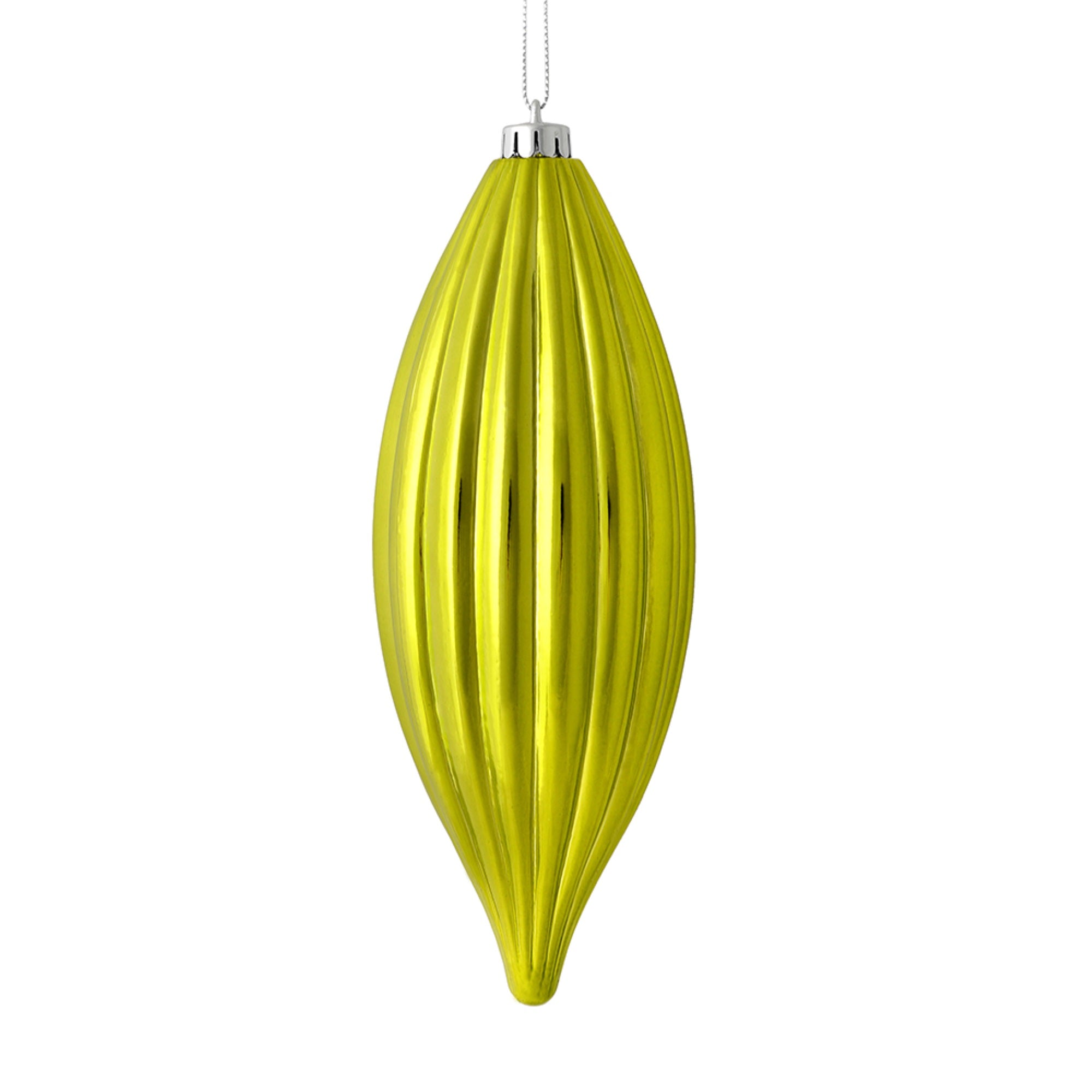 8” Lime Shiny Line Finial 4/Bag