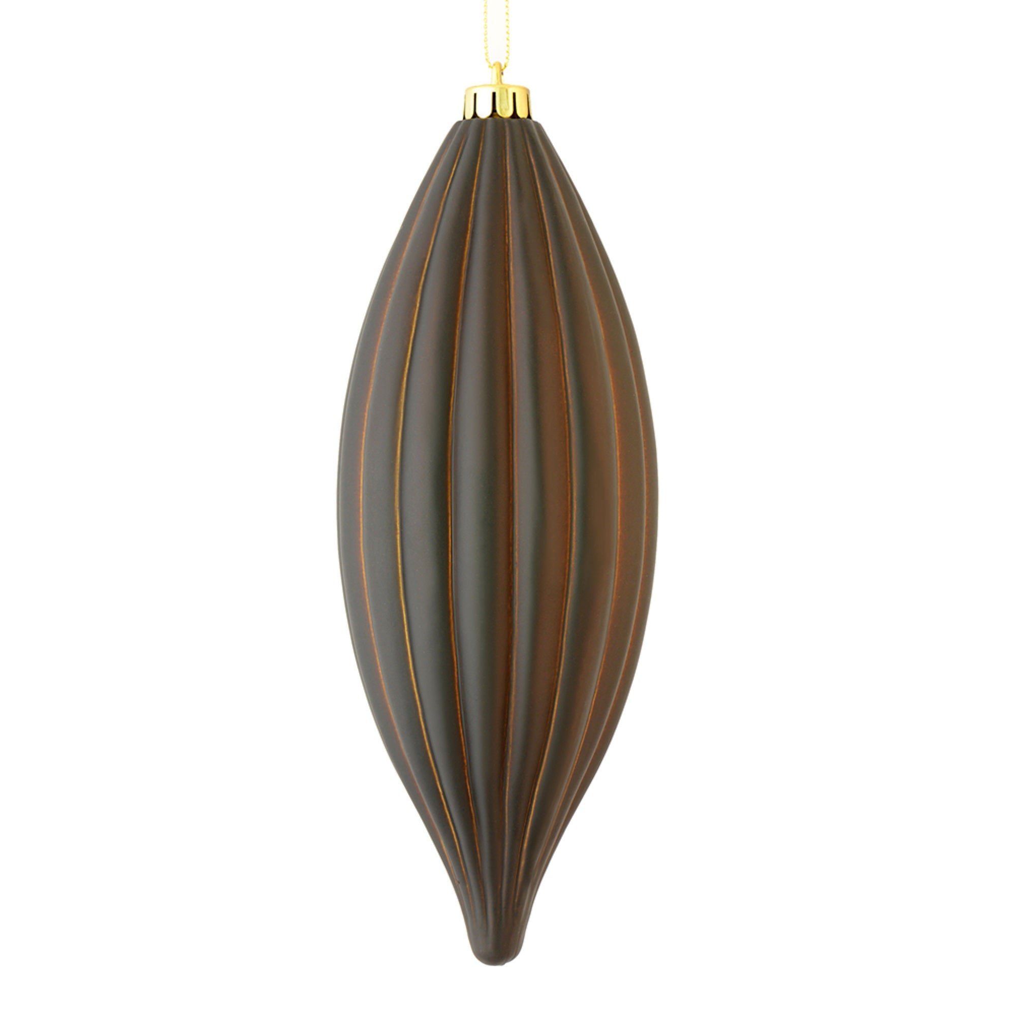 8” Chocolate Matte Line Finial 4/Bag
