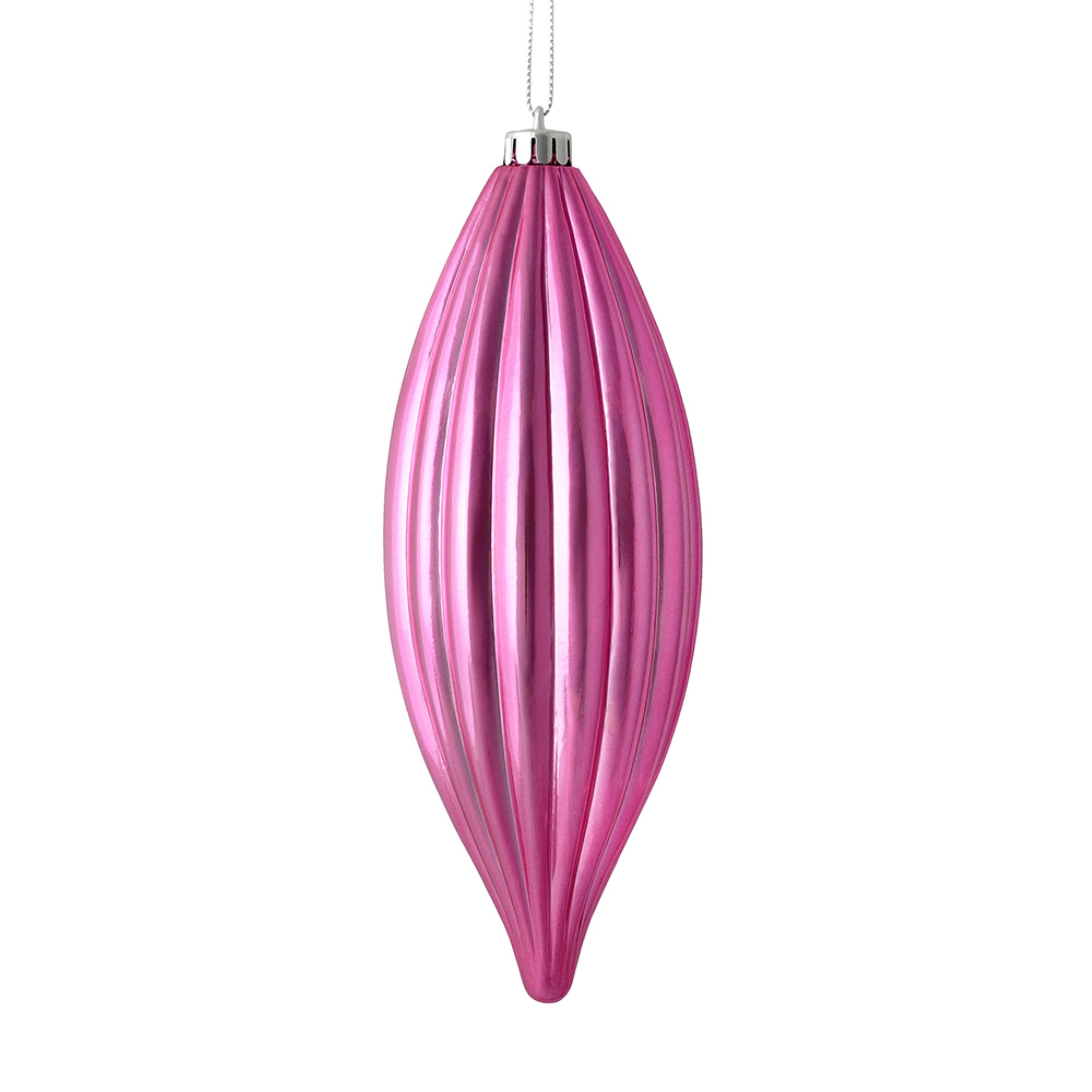 8” Pink Shiny Line Finial 4/Bag