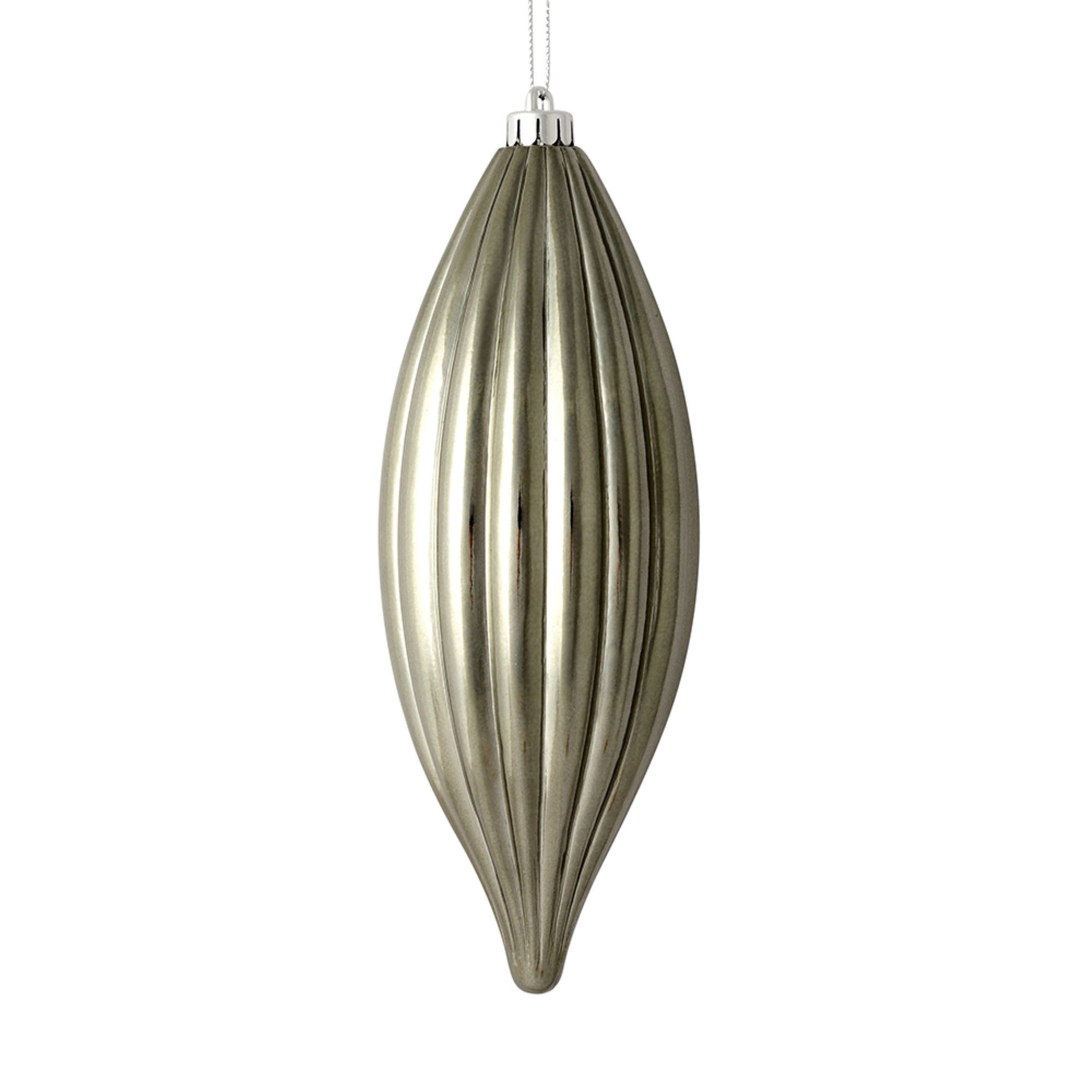8” Pewter Shiny Line Finial 4/Bag