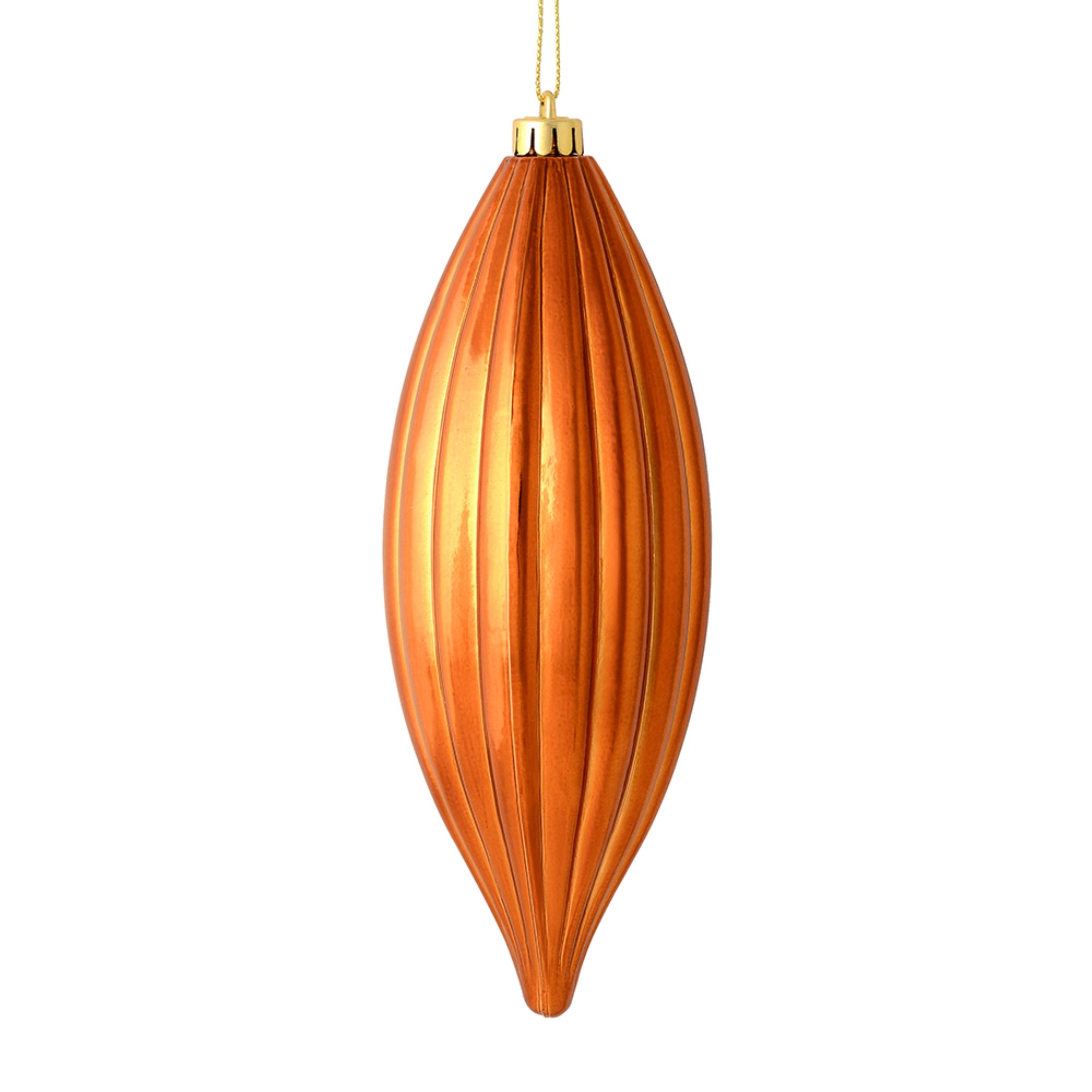 8” Copper Shiny Line Finial 4/Bag